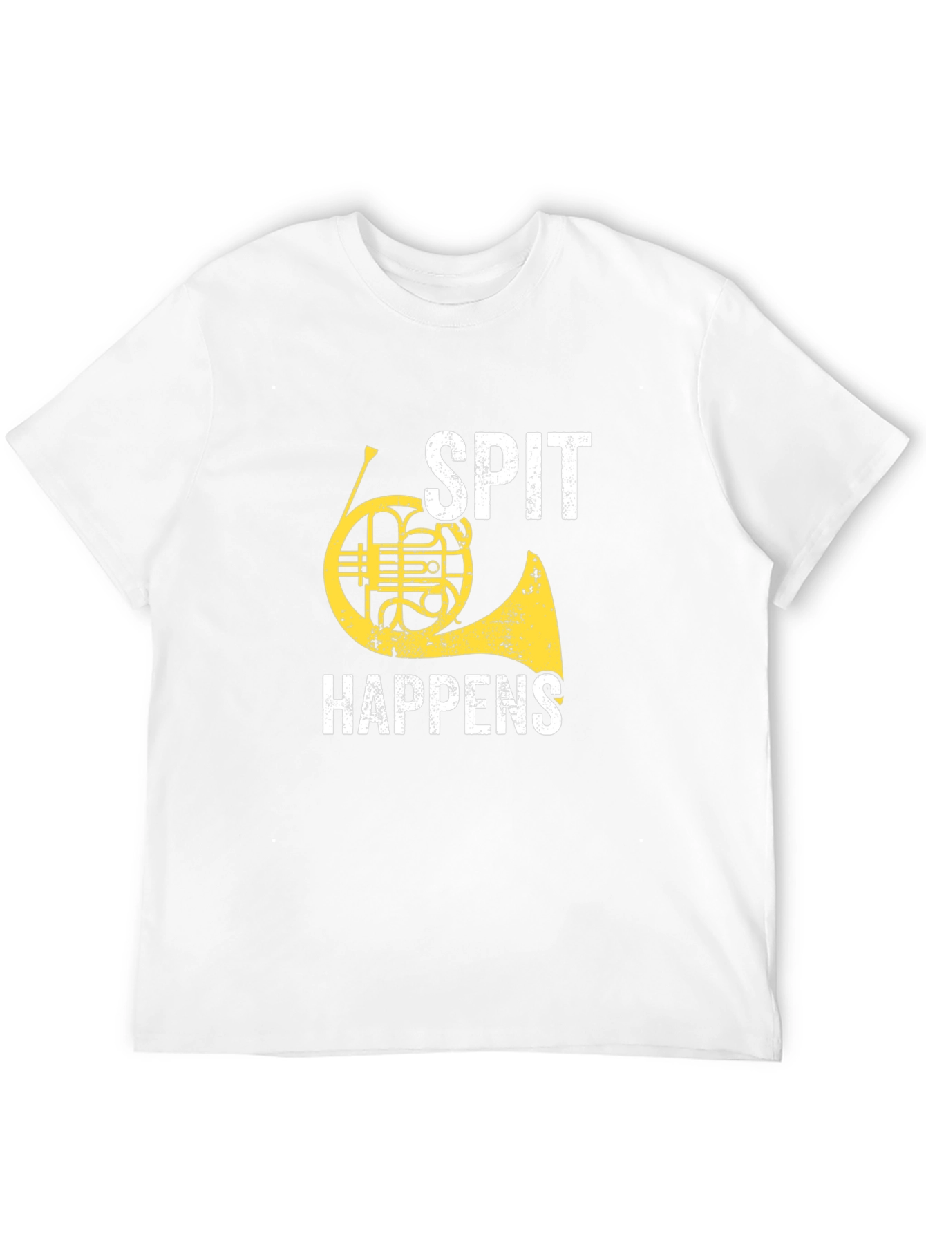 Spit Happens French Horn Graphic Tee