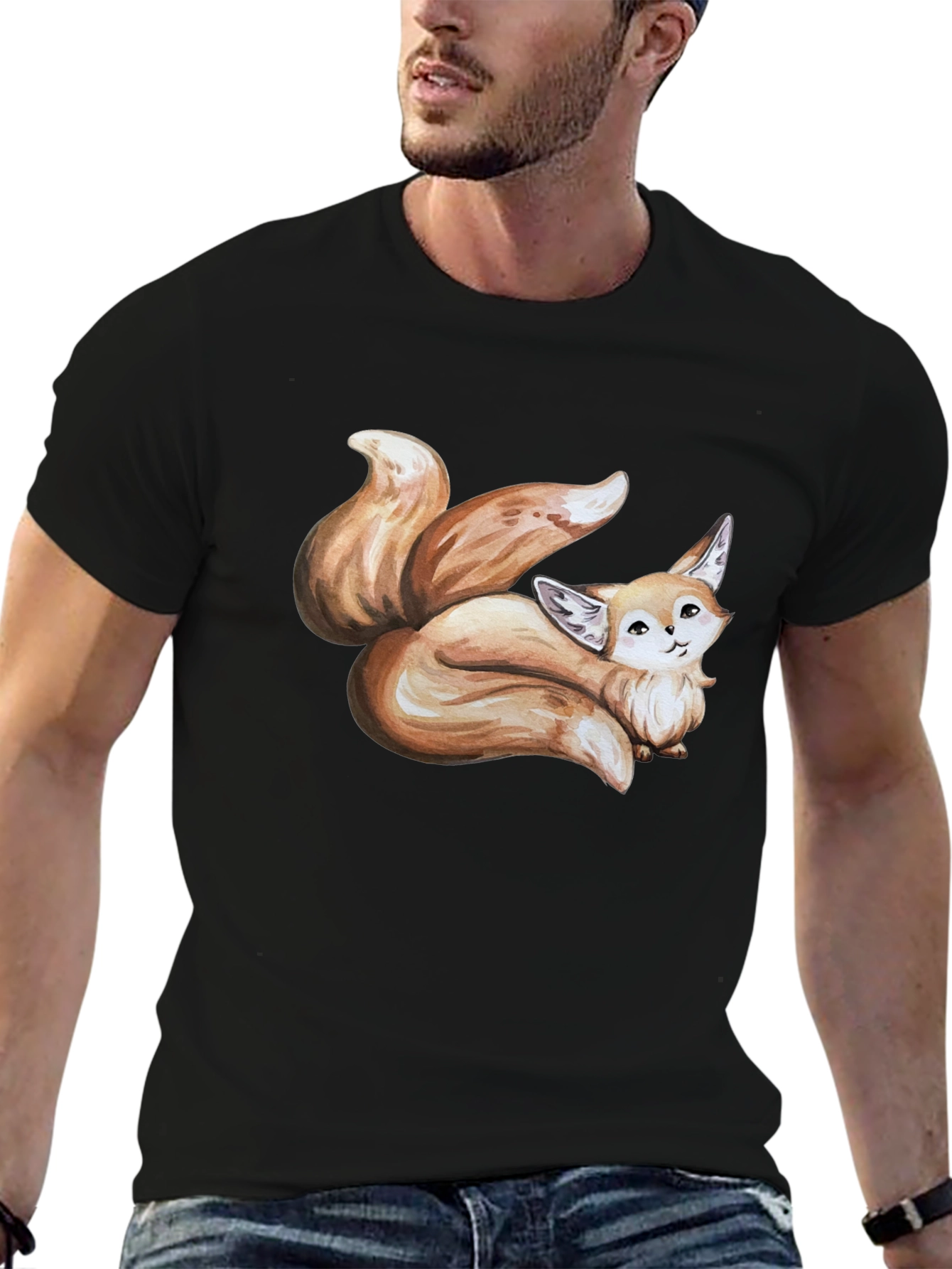 Fox Graphic Tee - Cute Animal Design