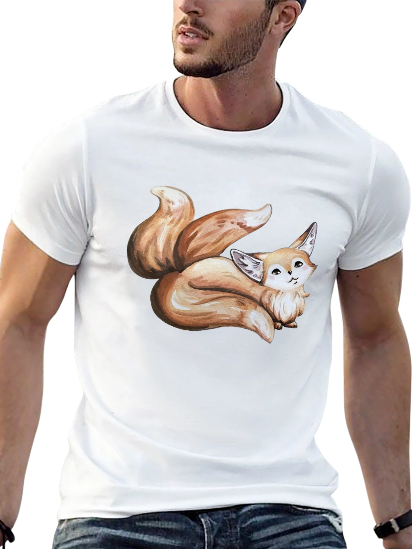 Fox Graphic Tee - Cute Animal Design