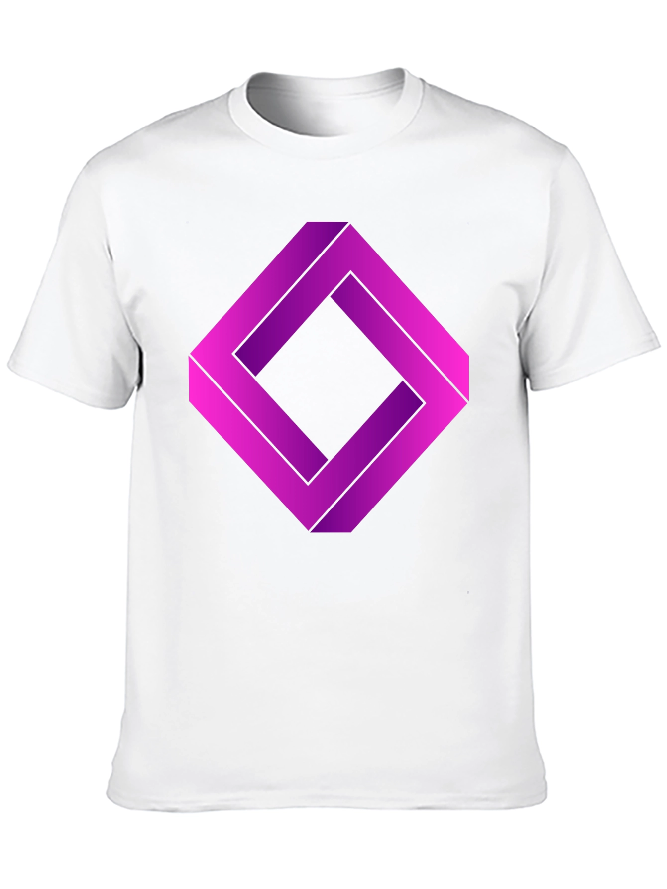 Impossible Square Graphic T-Shirt - Optical Illusion Tee