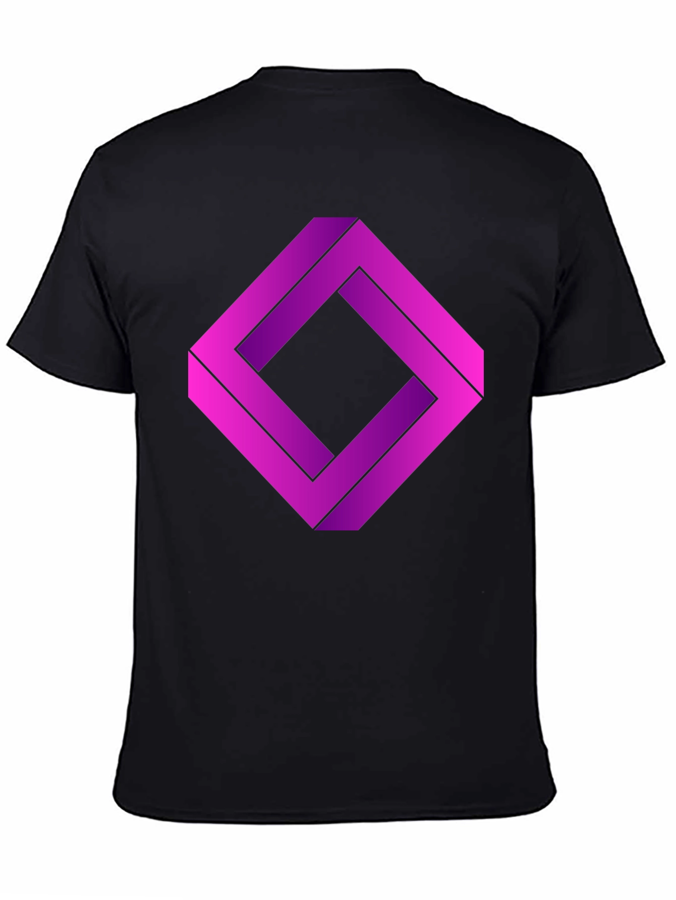 Impossible Square Graphic T-Shirt - Optical Illusion Tee