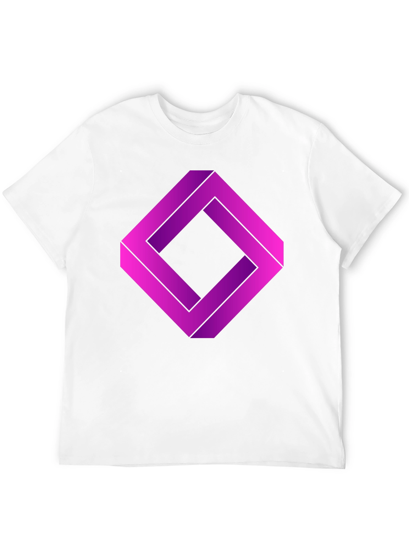 Impossible Square Graphic T-Shirt - Optical Illusion Tee