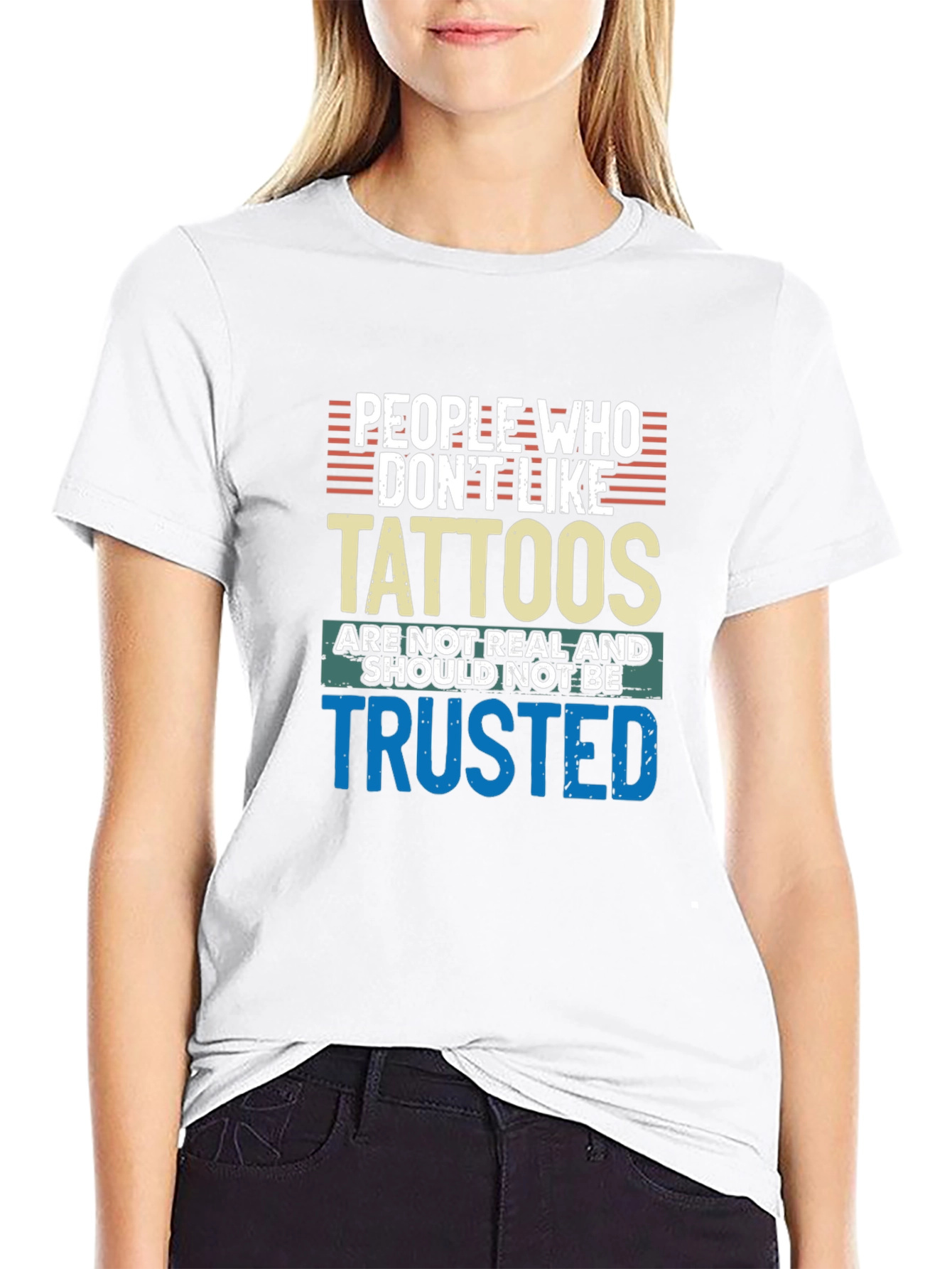 Tattoo Lover Tee: Distrust the Tattoo-less!