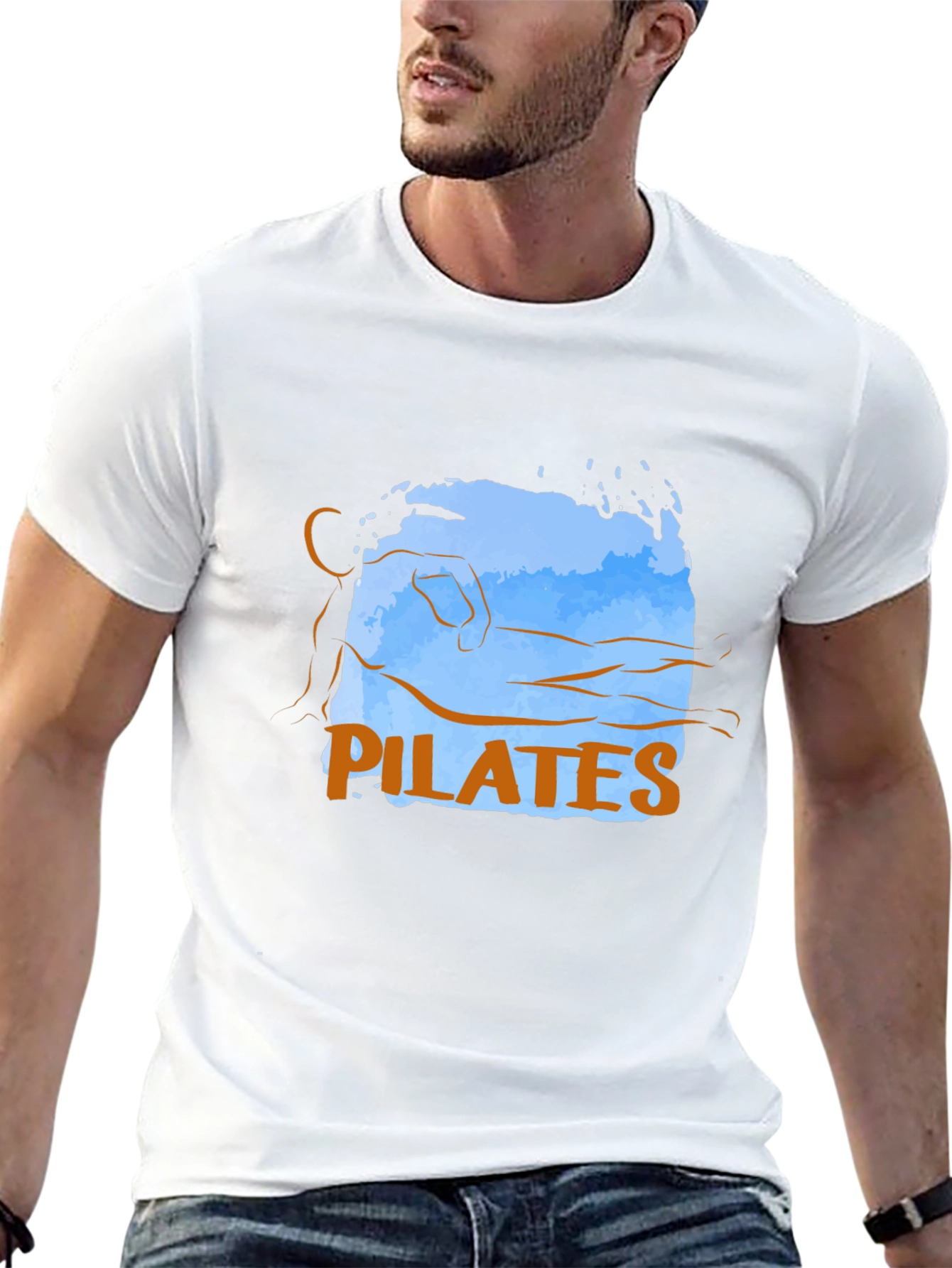 Pilates Pose Graphic Tee - Casual Comfort