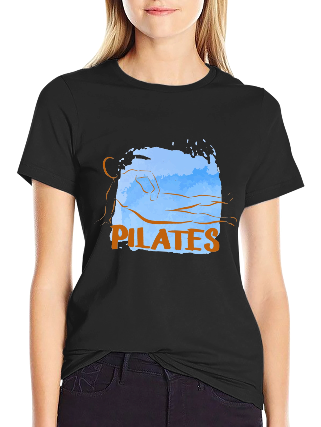 Pilates Pose Graphic Tee - Casual Comfort