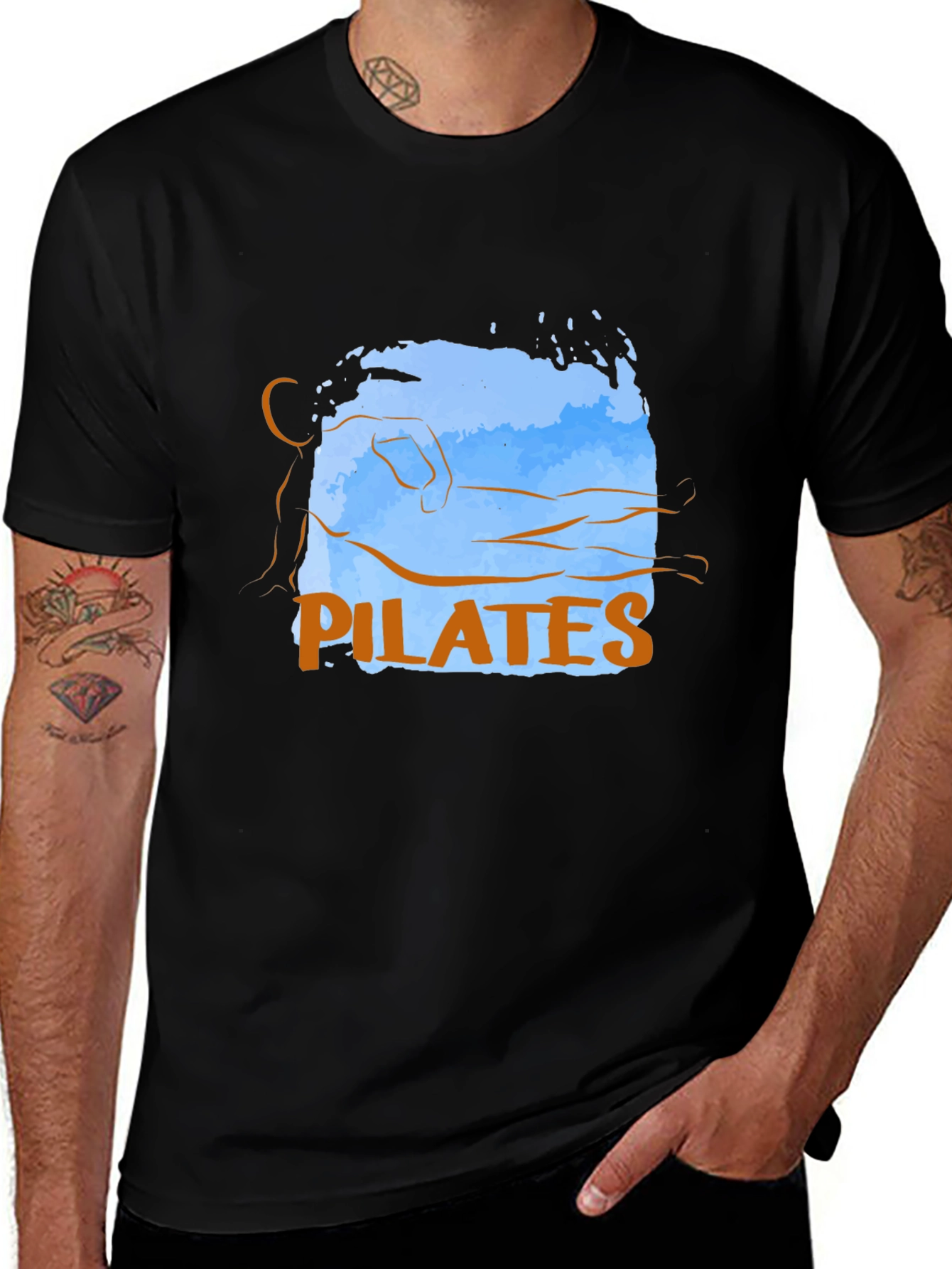 Pilates Pose Graphic Tee - Casual Comfort