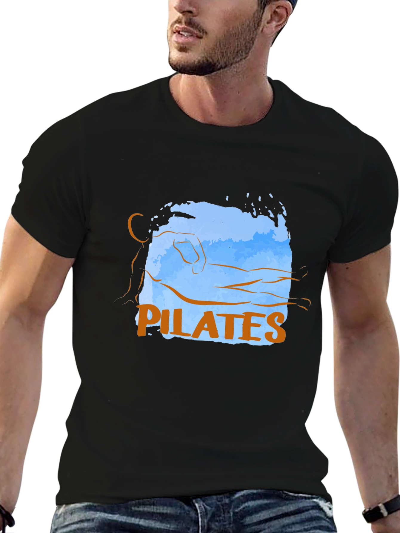 Pilates Pose Graphic Tee - Casual Comfort