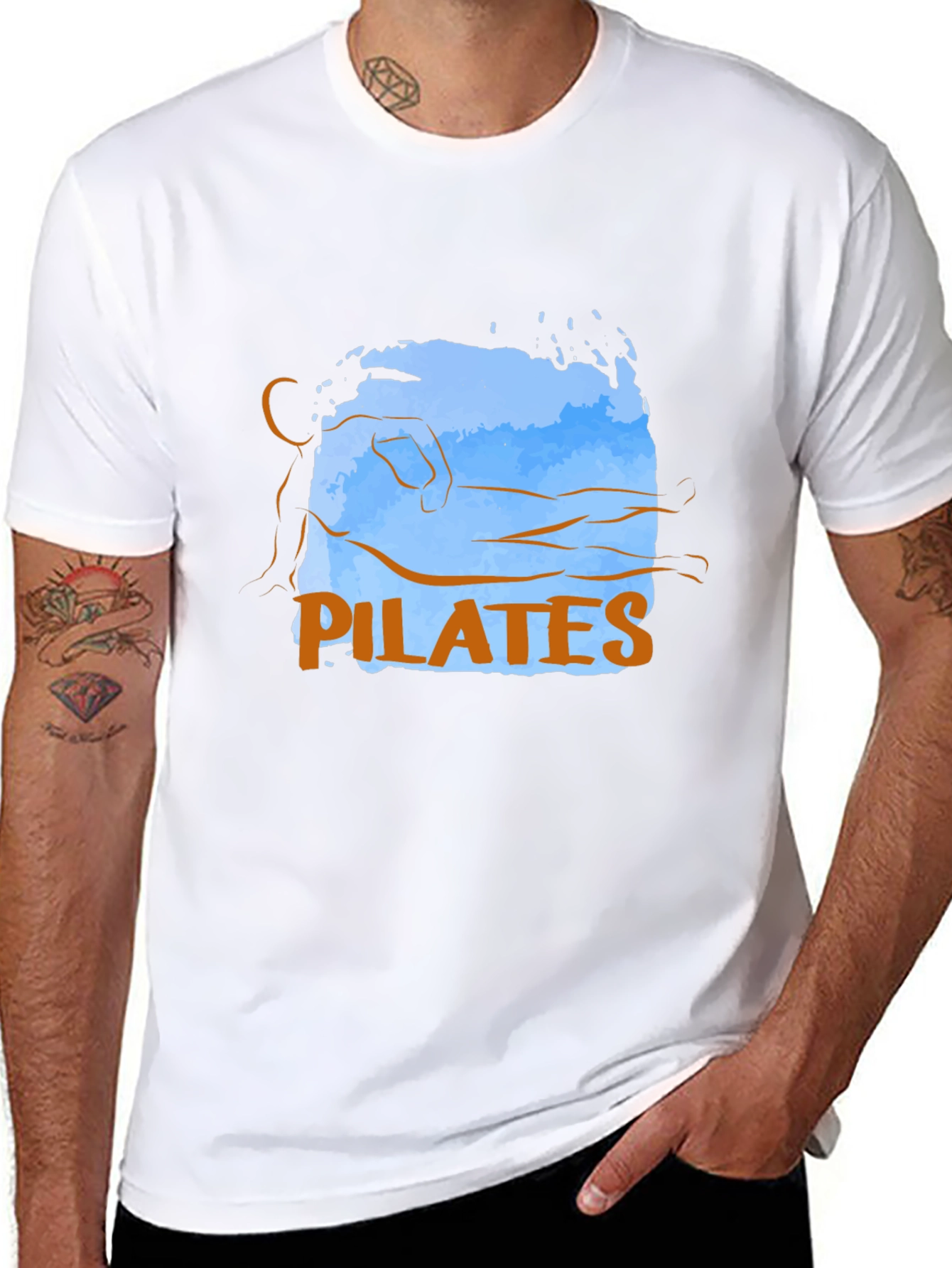 Pilates Pose Graphic Tee - Casual Comfort