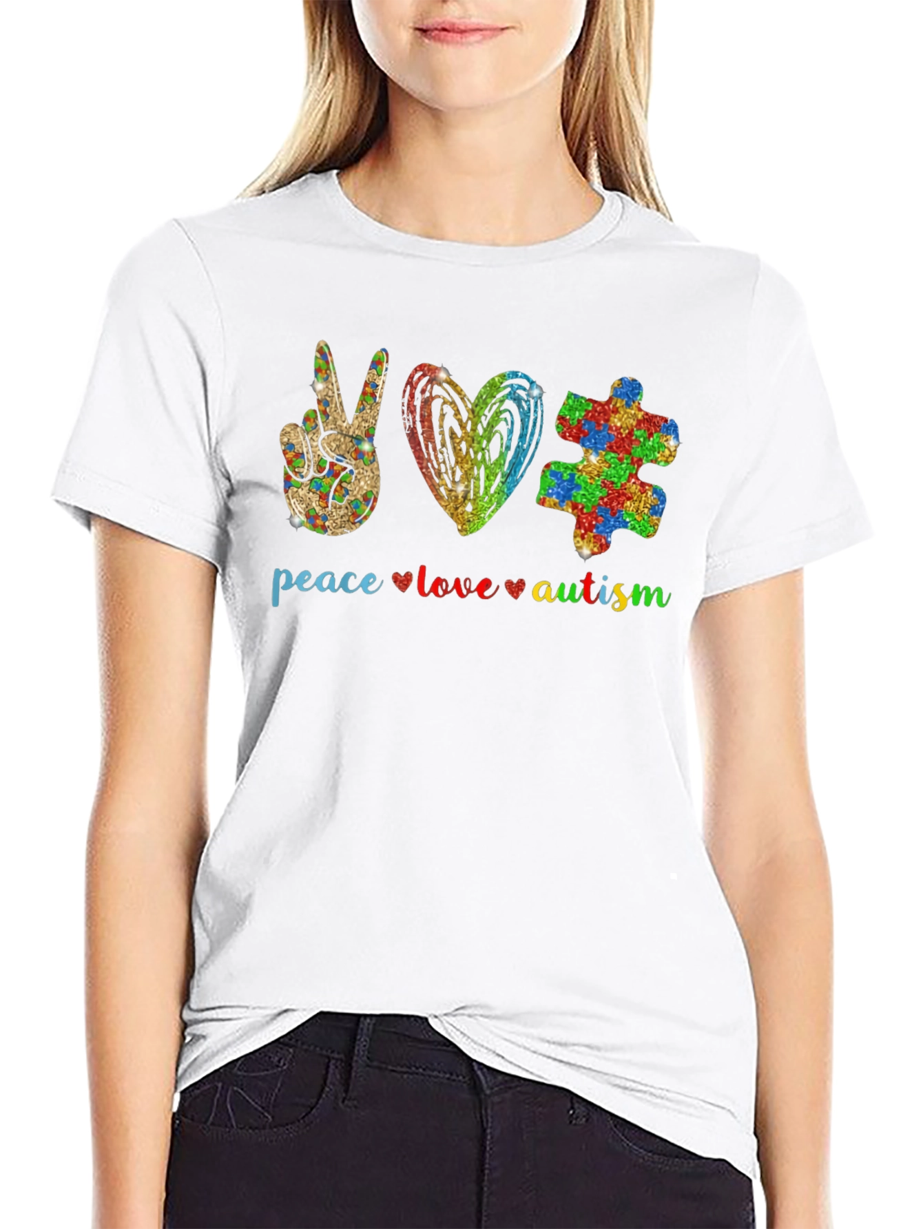 Peace Love Autism T-Shirt