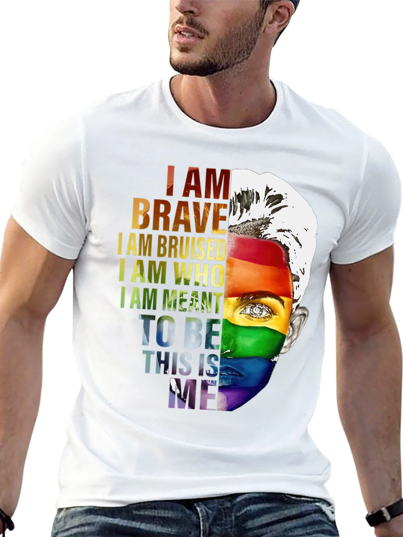 LGBTQ Pride T-Shirt: Be Brave Be You