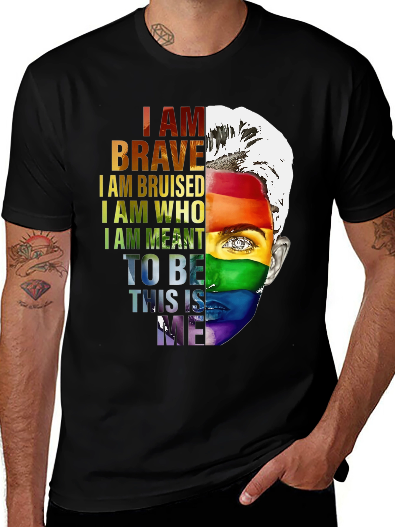LGBTQ Pride T-Shirt: Be Brave Be You