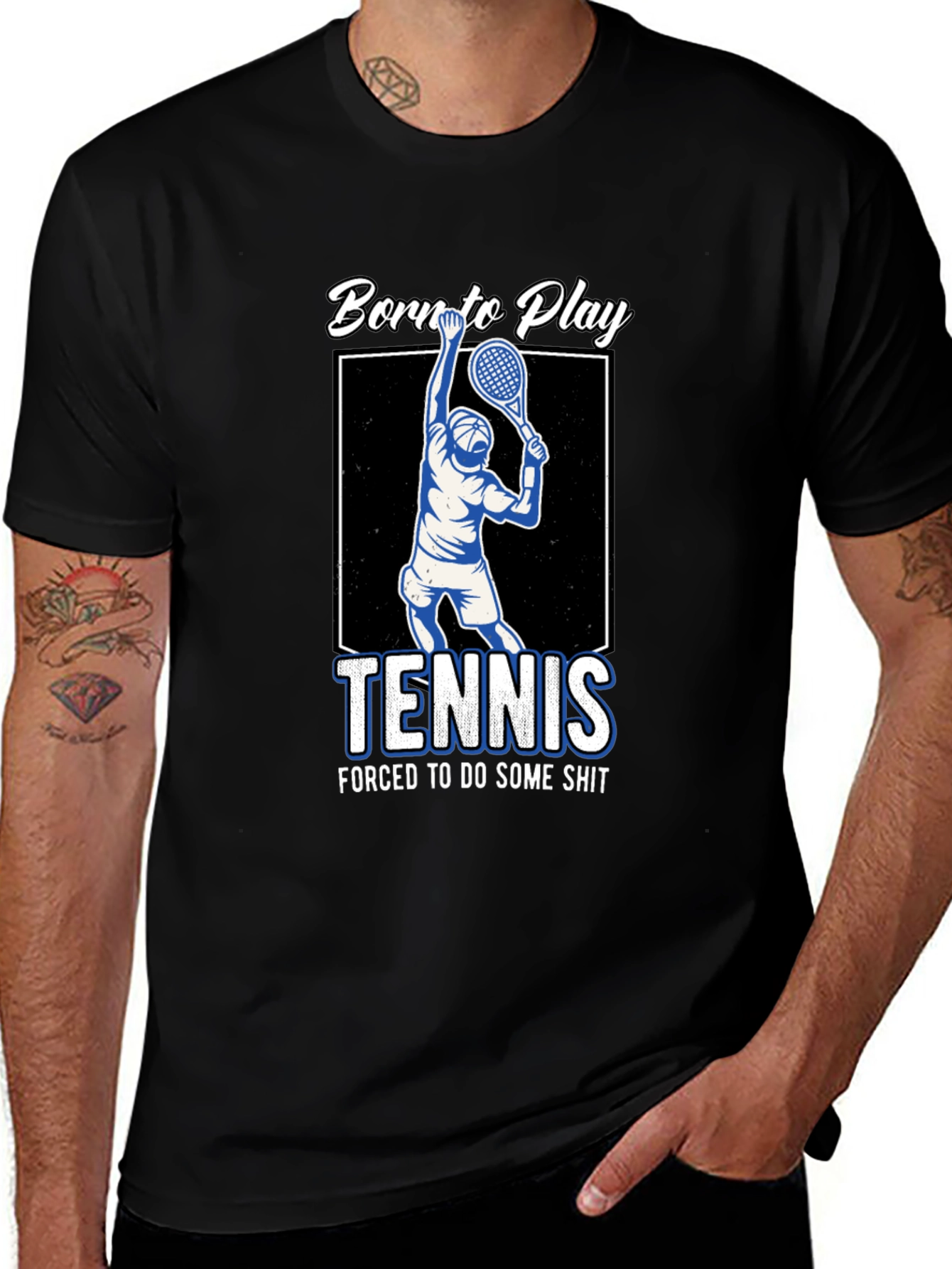 Born to Play Tennis Graphic T-Shirt
