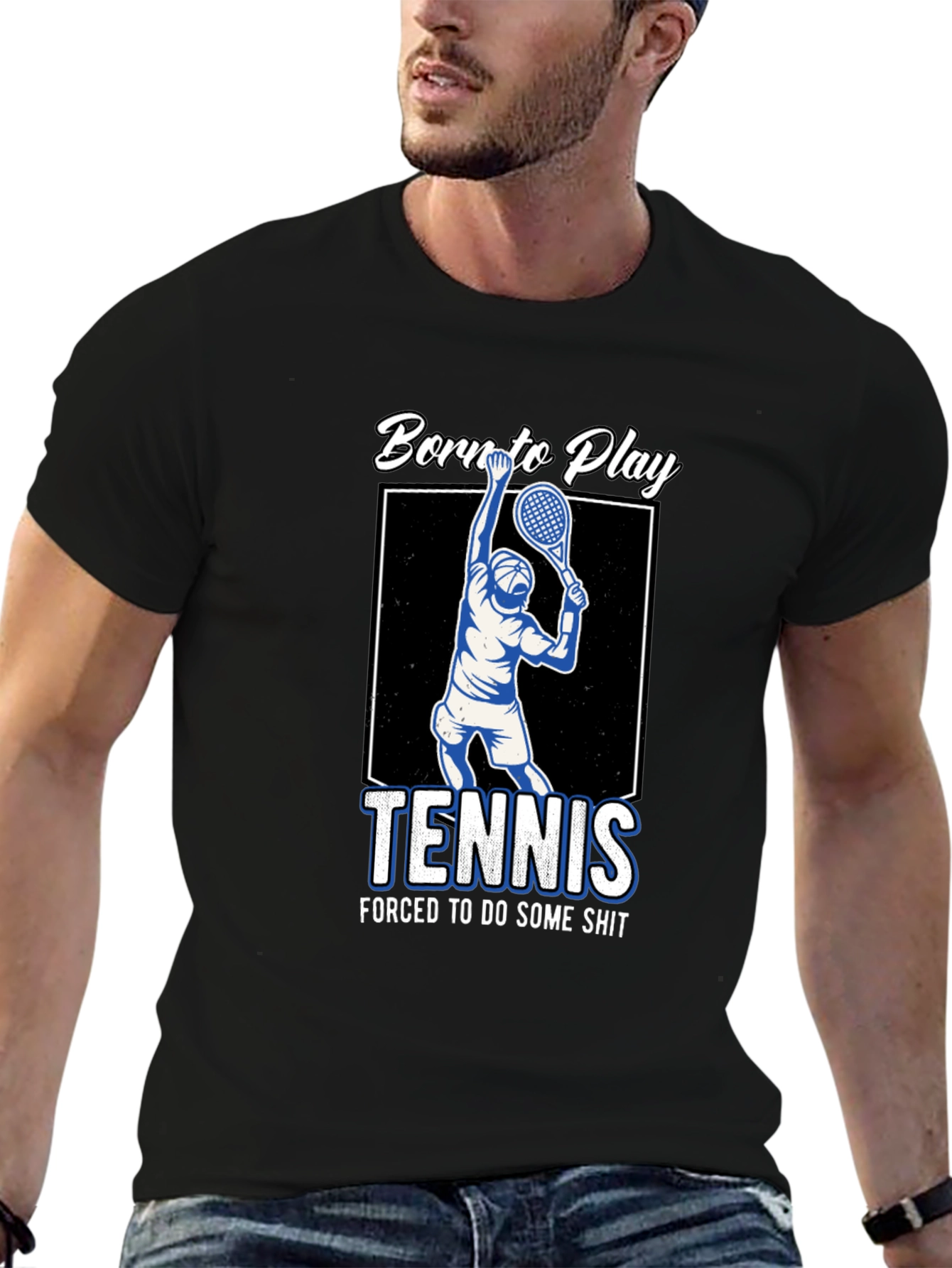Born to Play Tennis Graphic T-Shirt