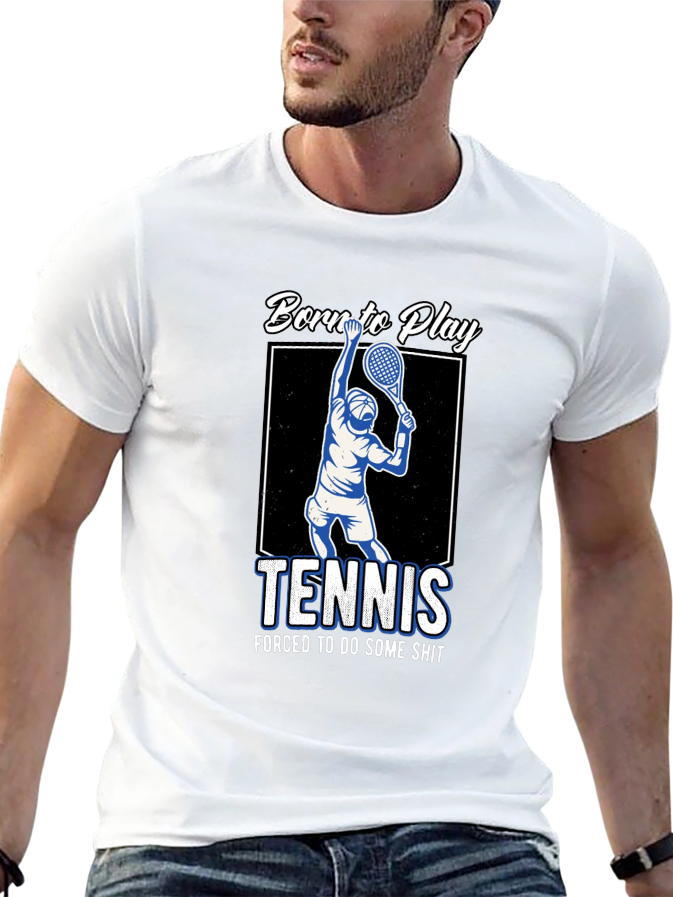 Born to Play Tennis Graphic T-Shirt