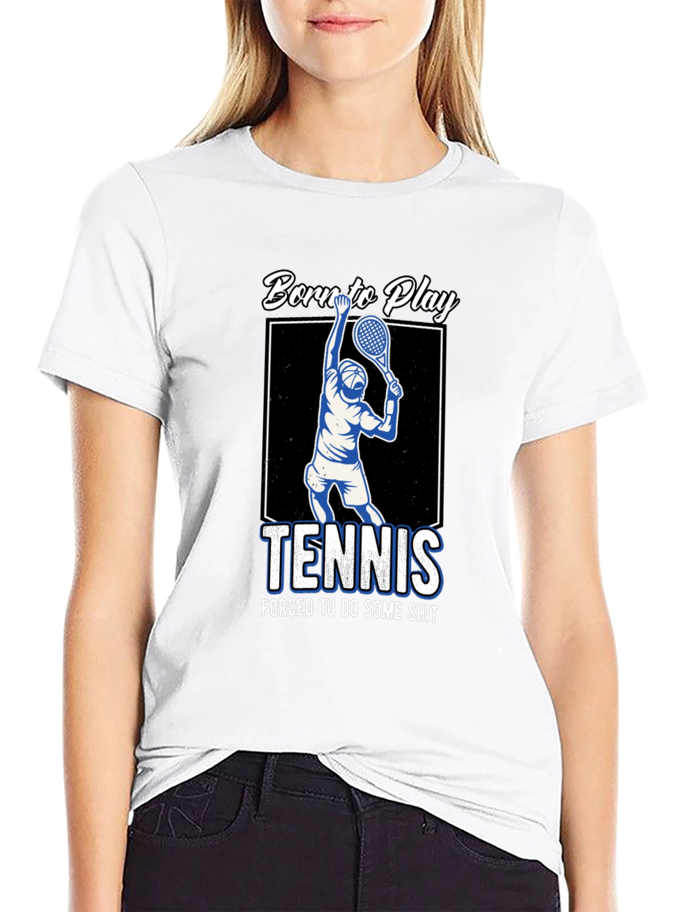 Born to Play Tennis Graphic T-Shirt