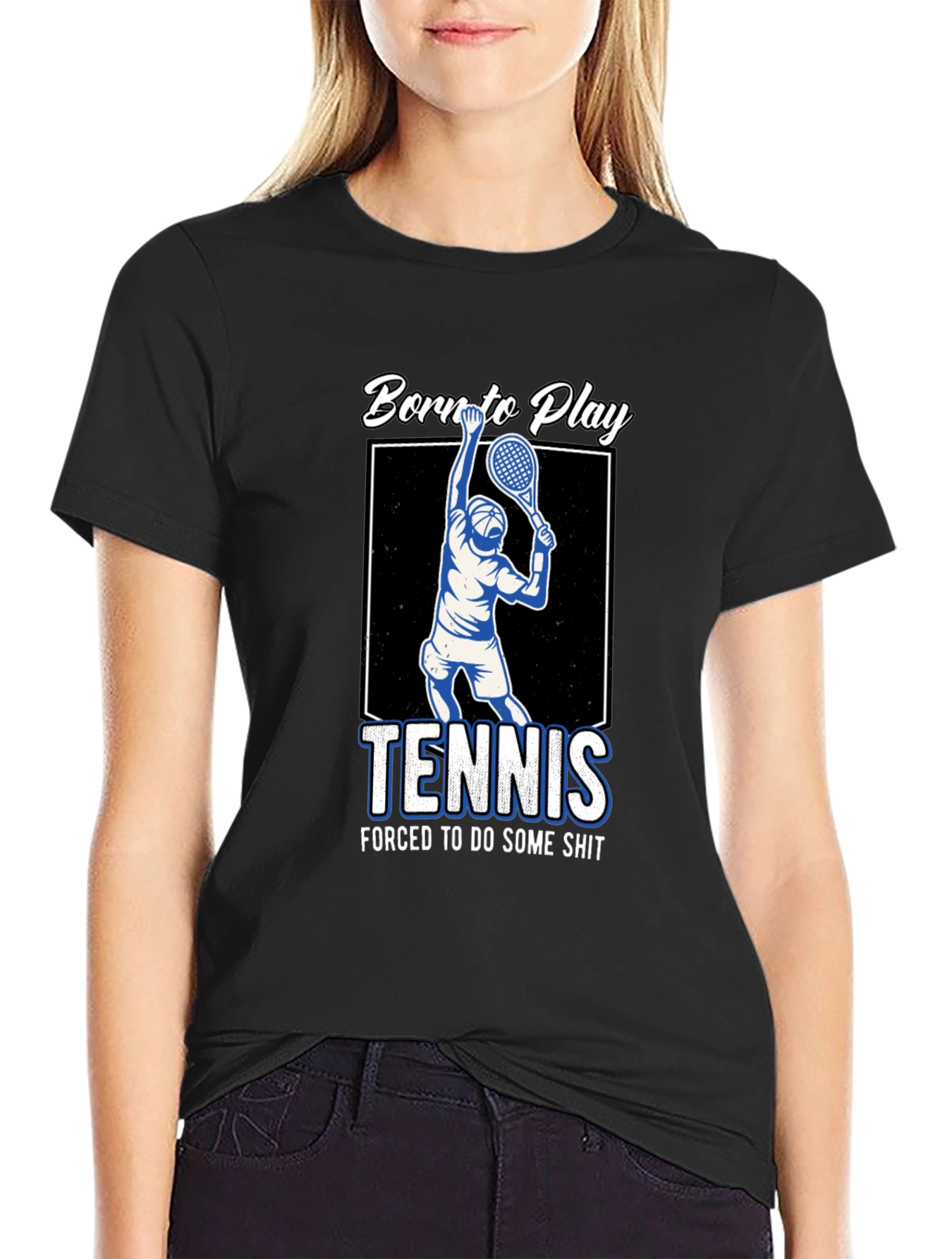 Born to Play Tennis Graphic T-Shirt
