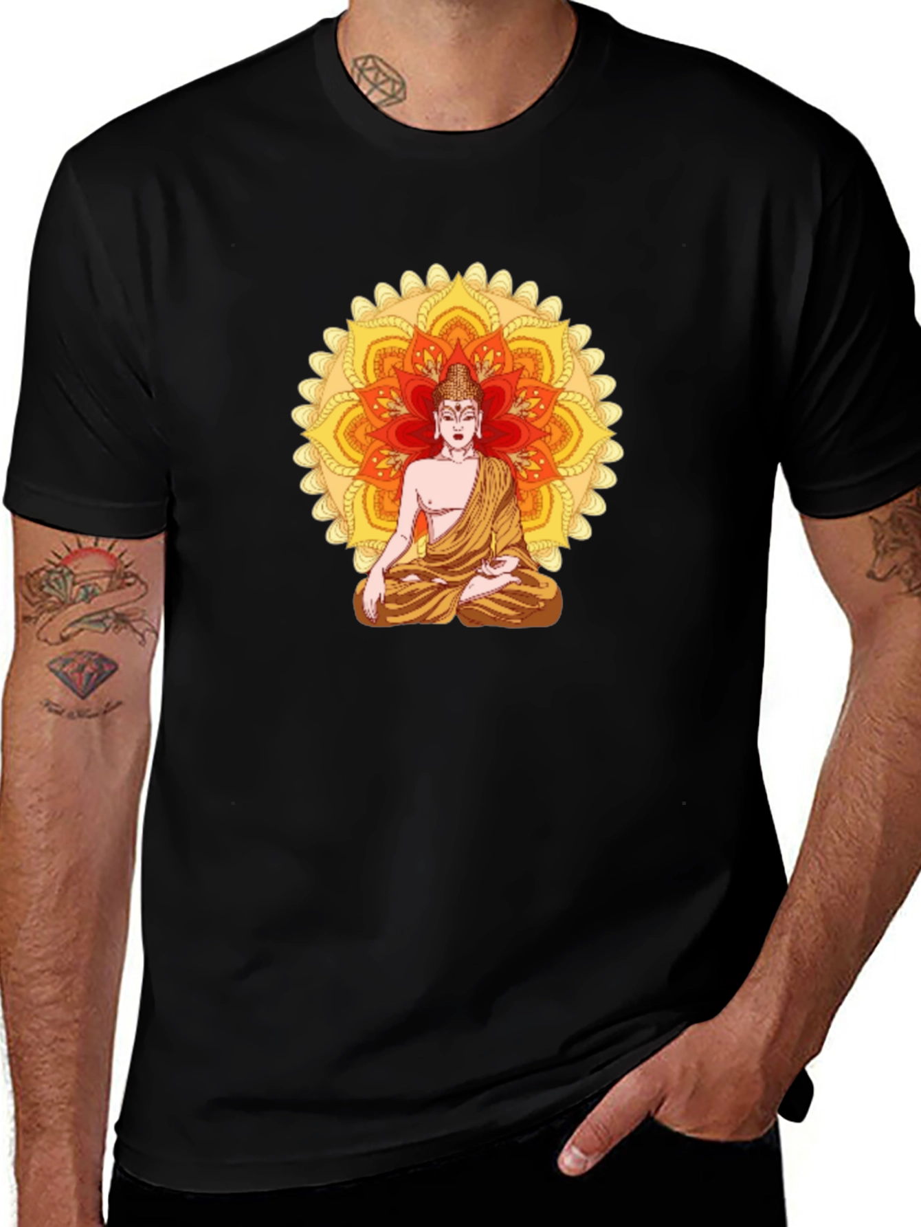 Buddha Mandala Graphic Tee