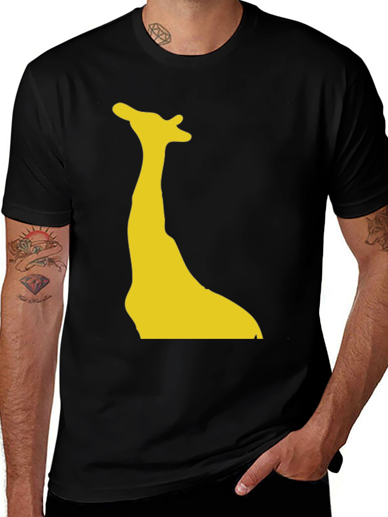Giraffe Silhouette Tee - Bold Graphic Print