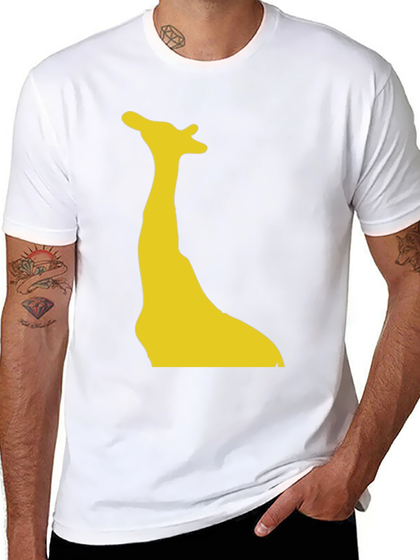 Giraffe Silhouette Tee - Bold Graphic Print