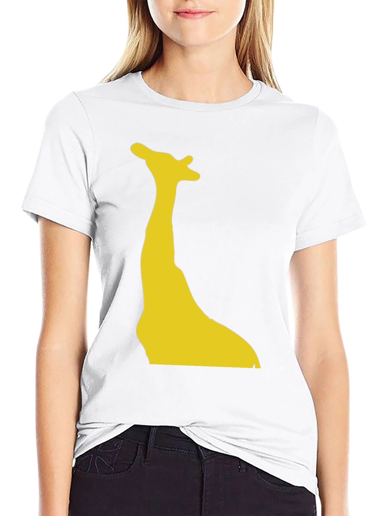Giraffe Silhouette Tee - Bold Graphic Print