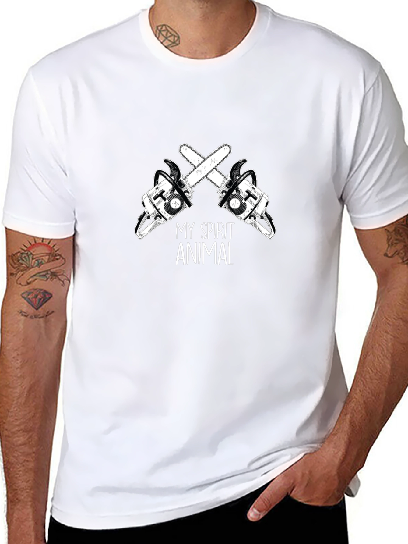 My Spirit Animal Chainsaw Graphic Tee