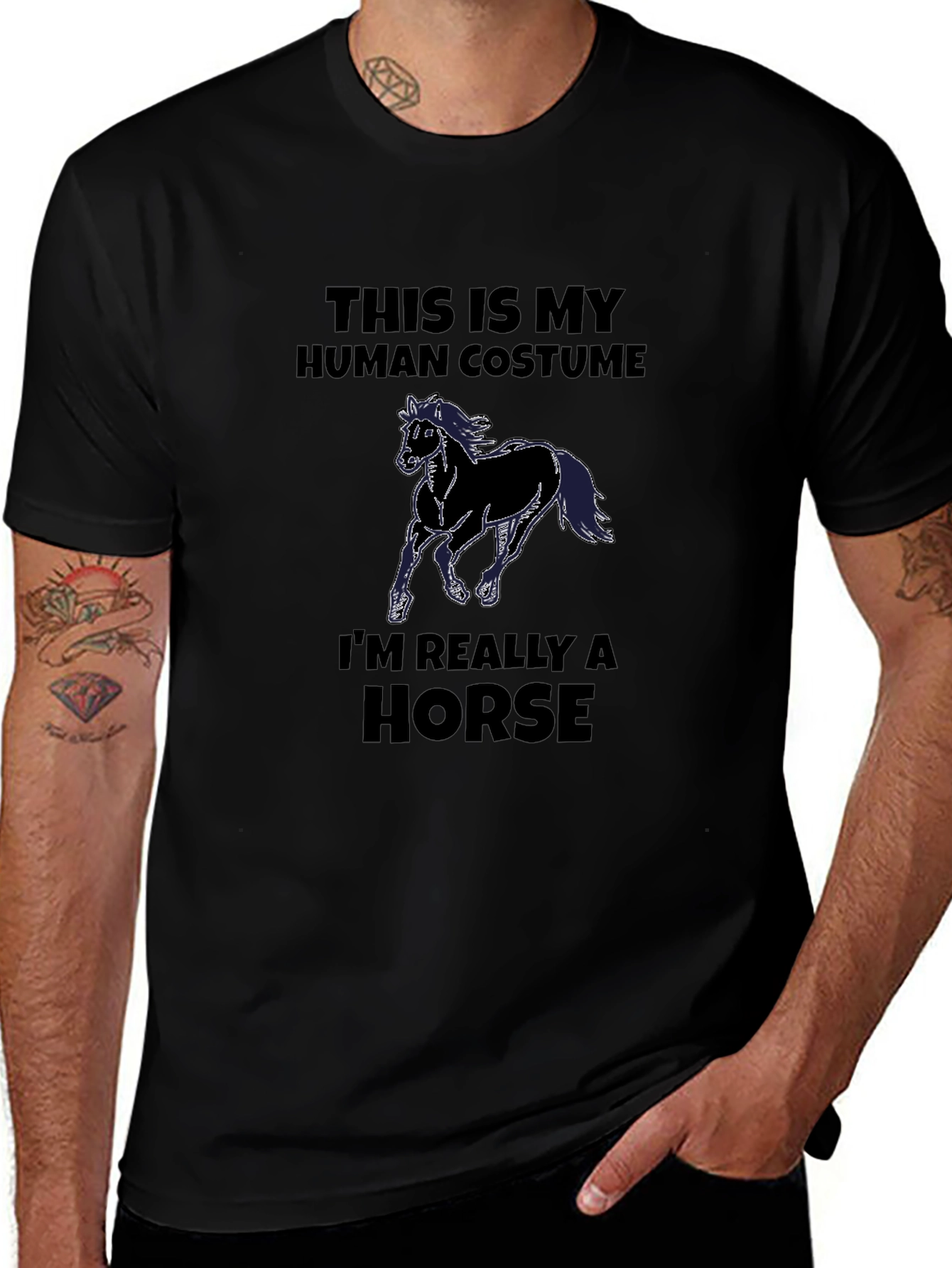 Human Costume Horse T-Shirt