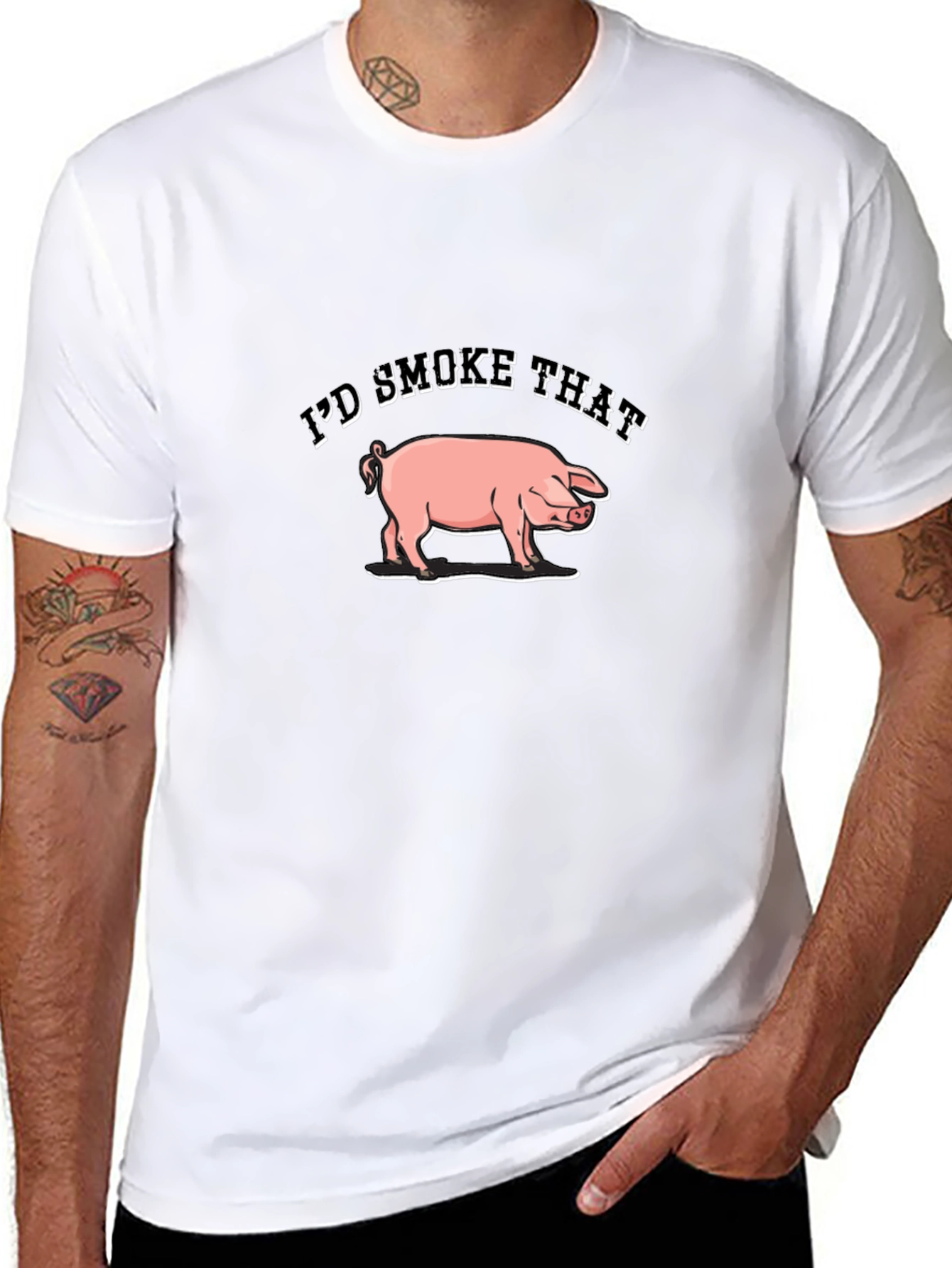 Id Smoke That Pig T-Shirt - BBQ Lovers Tee