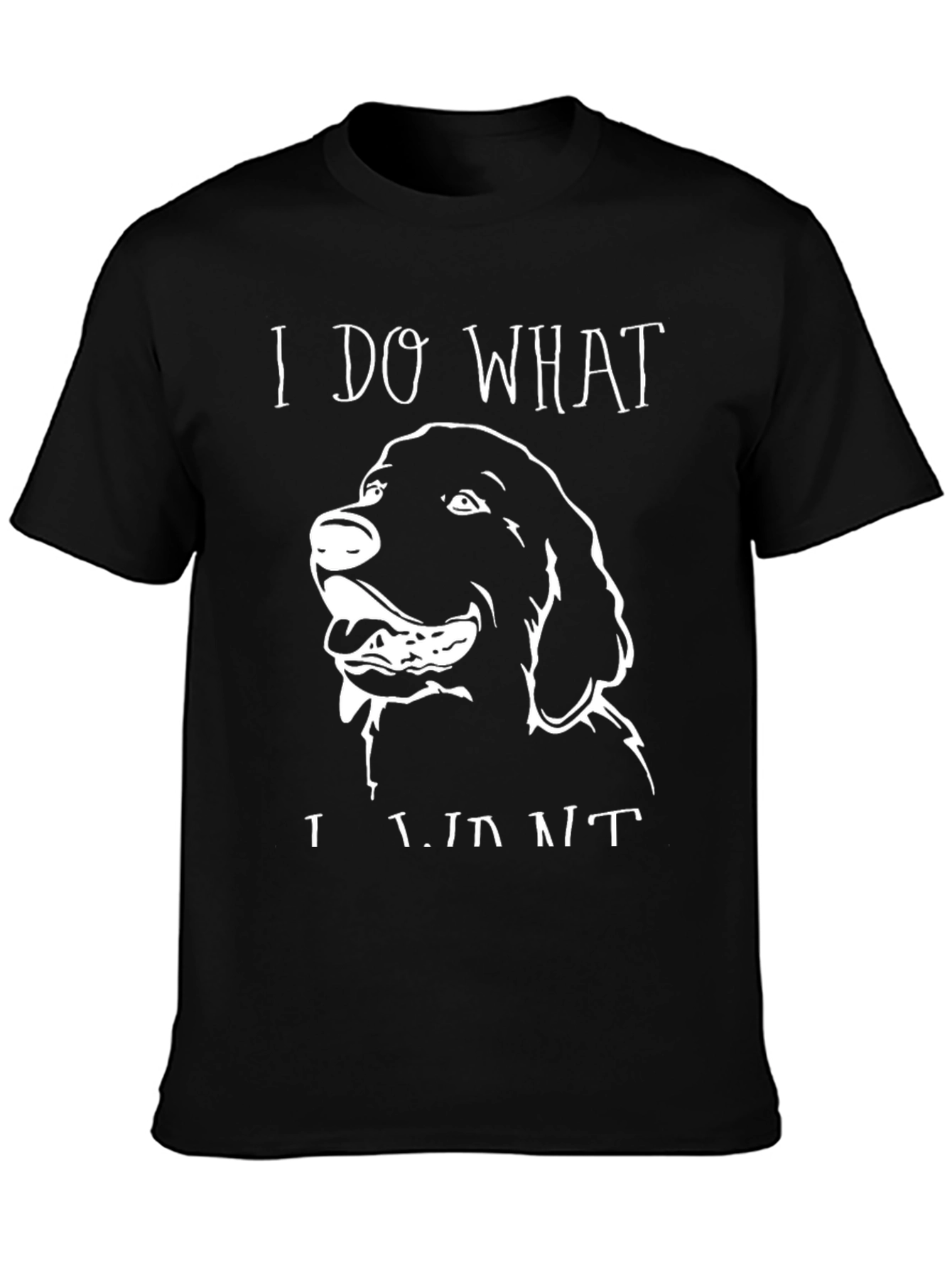 I Do What I Want Dog T-Shirt Black