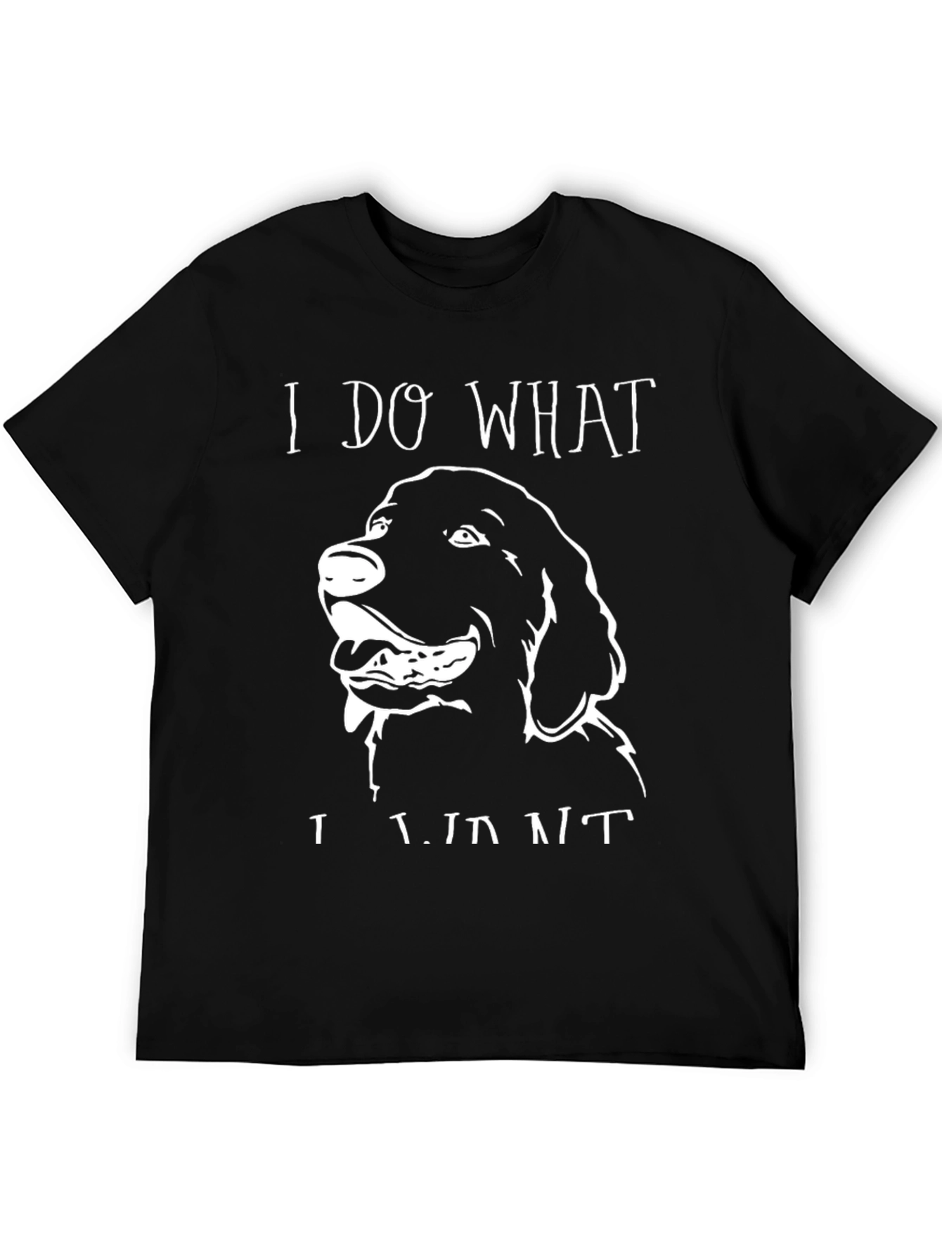 I Do What I Want Dog T-Shirt Black