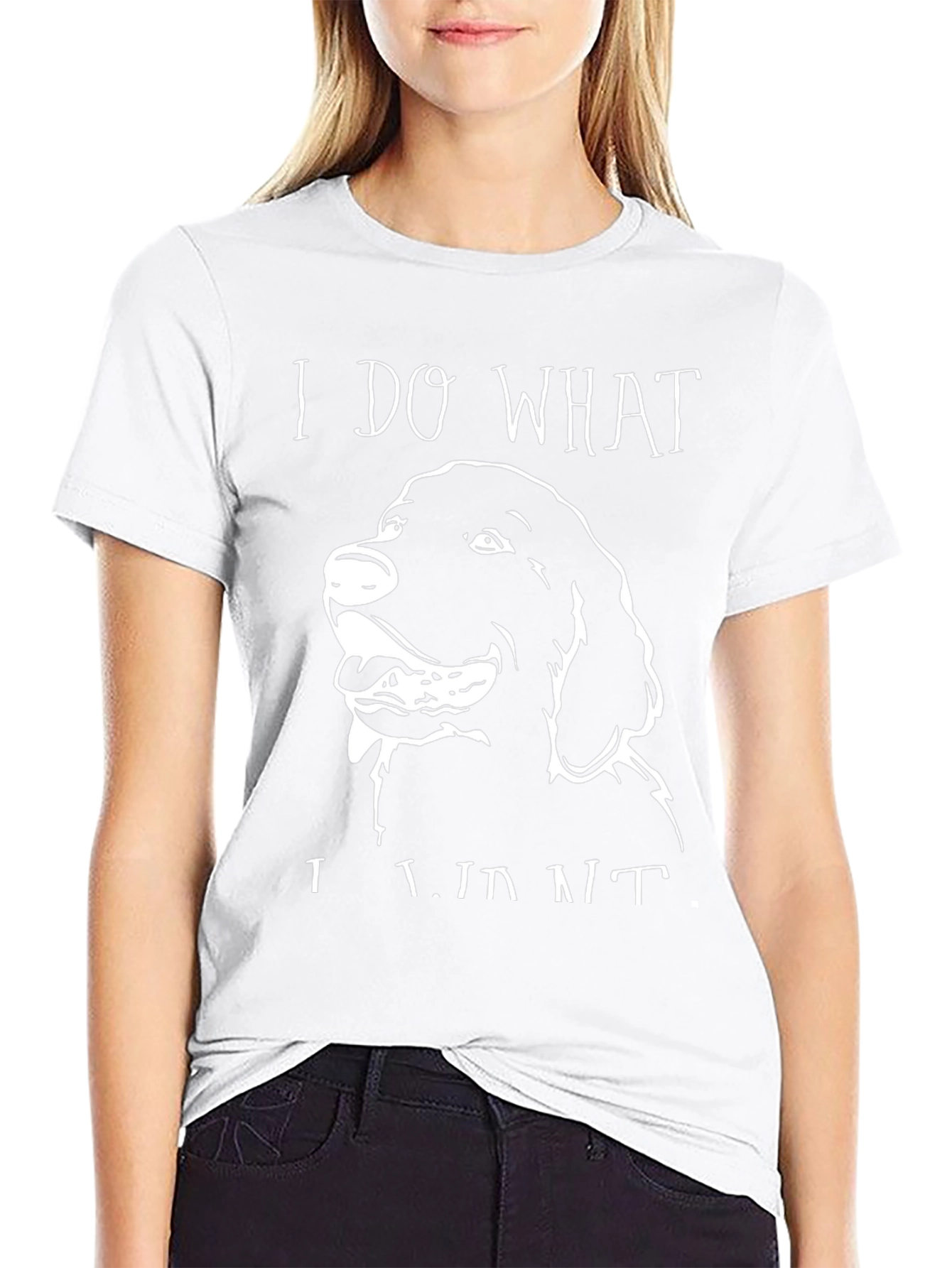 I Do What I Want Dog T-Shirt Black