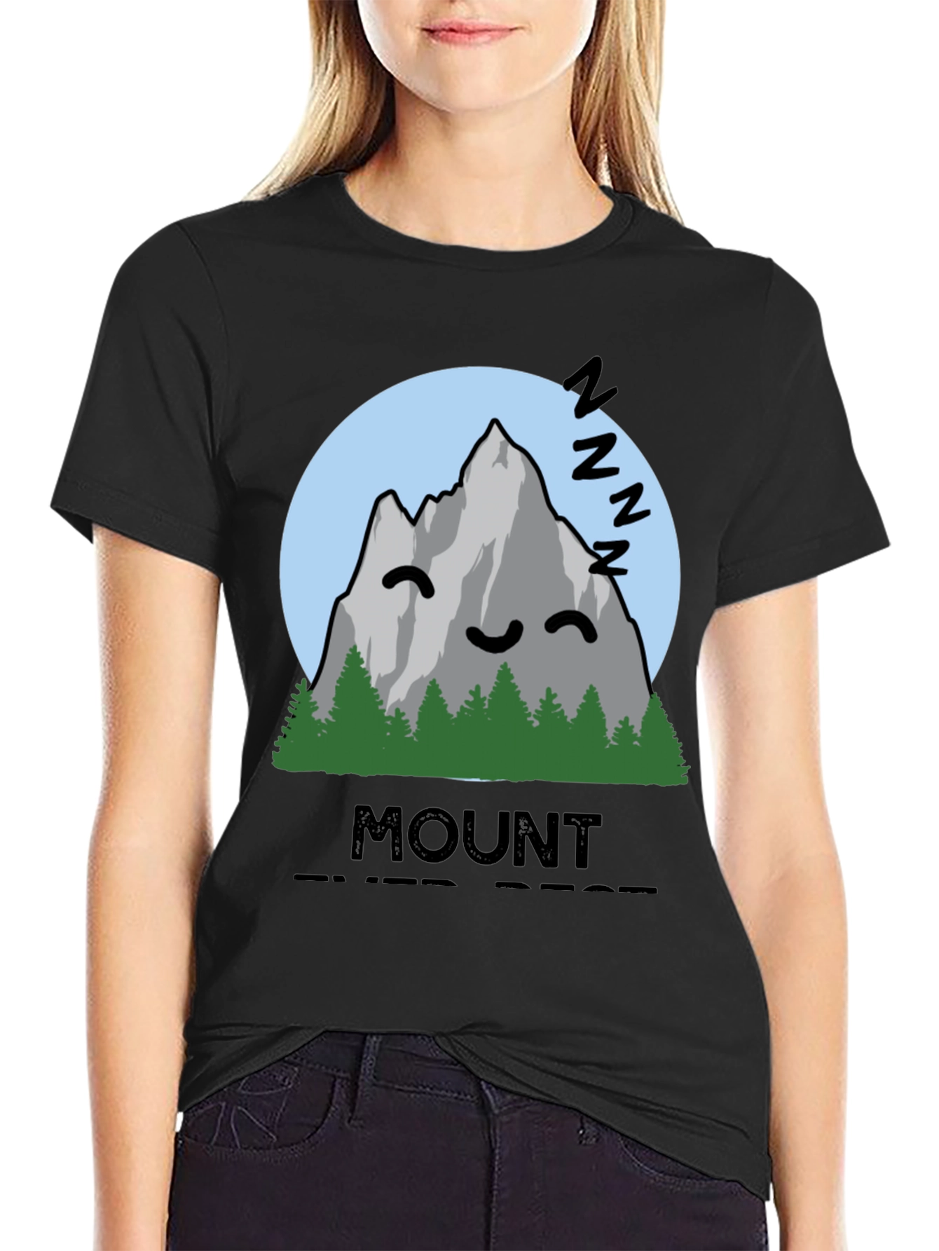 Mount Ever-Rest T-Shirt - Sleeping Mountain Graphic Tee