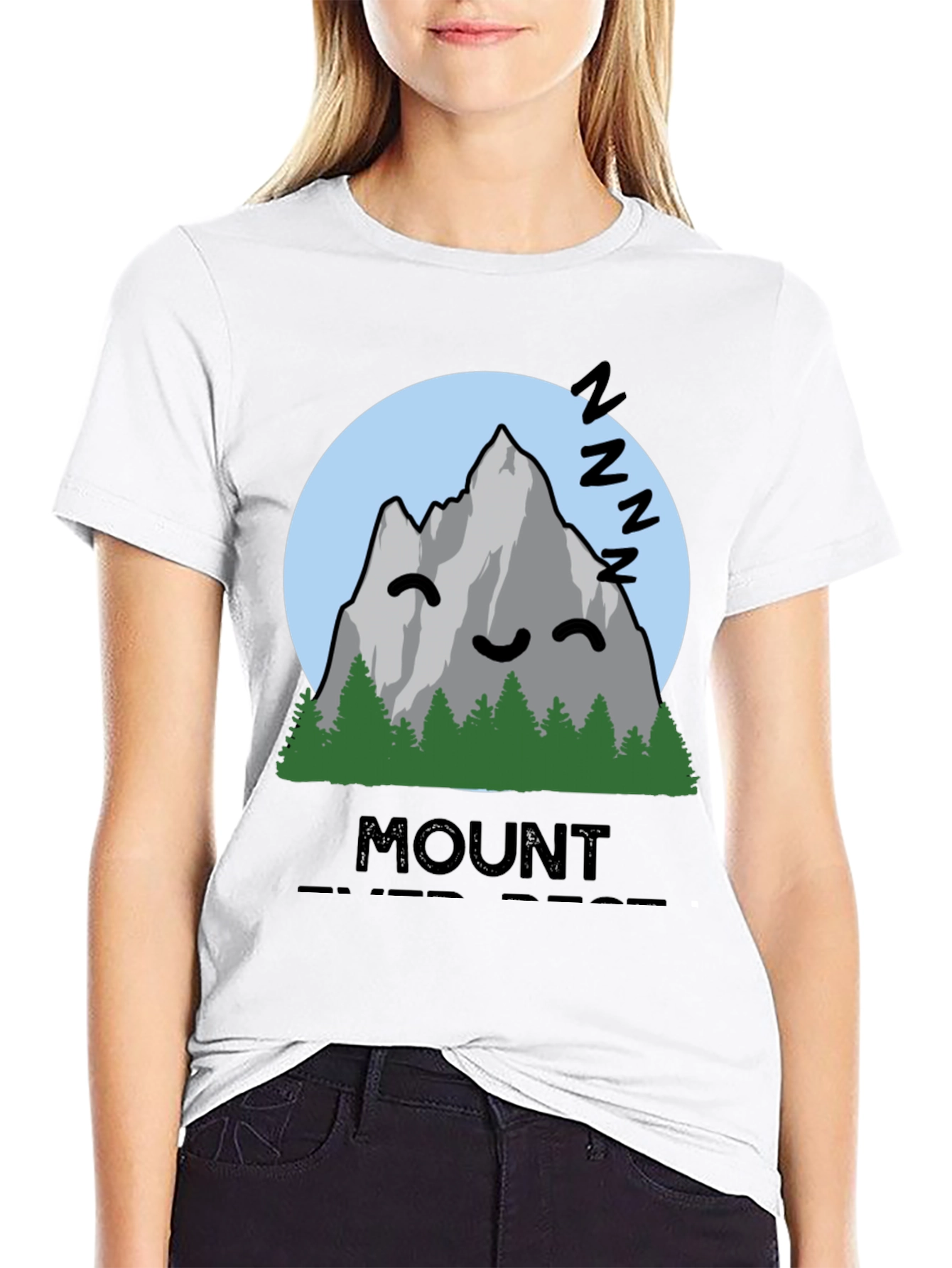 Mount Ever-Rest T-Shirt - Sleeping Mountain Graphic Tee