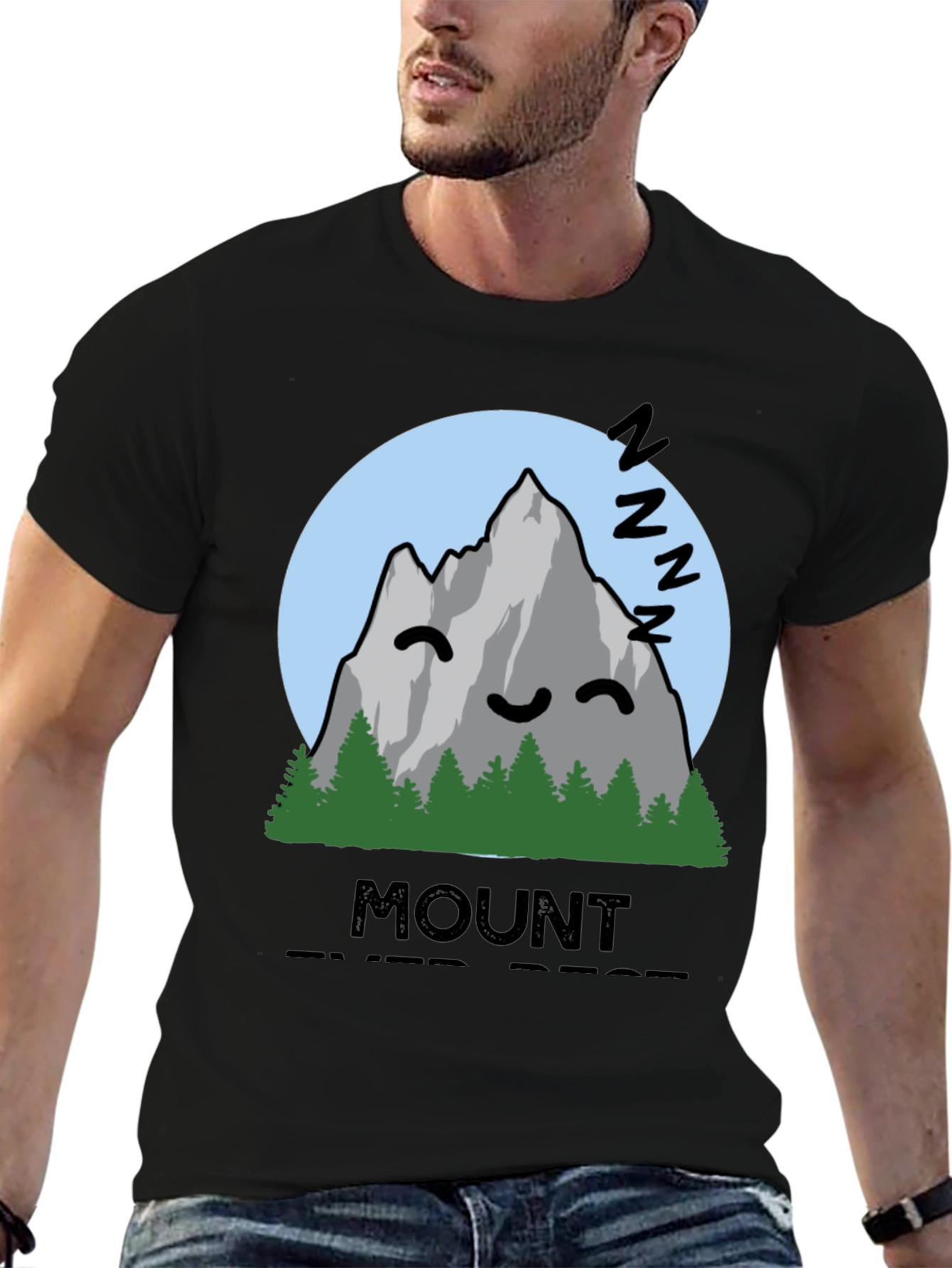 Mount Ever-Rest T-Shirt - Sleeping Mountain Graphic Tee