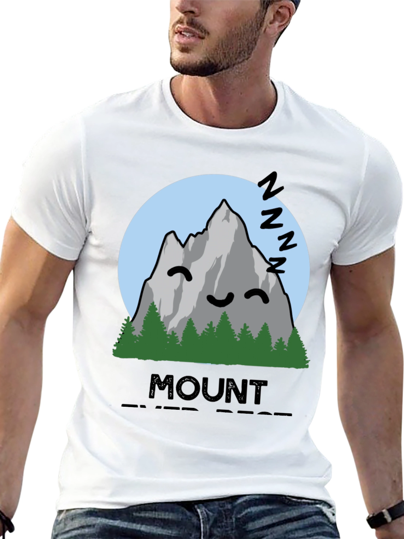 Mount Ever-Rest T-Shirt - Sleeping Mountain Graphic Tee