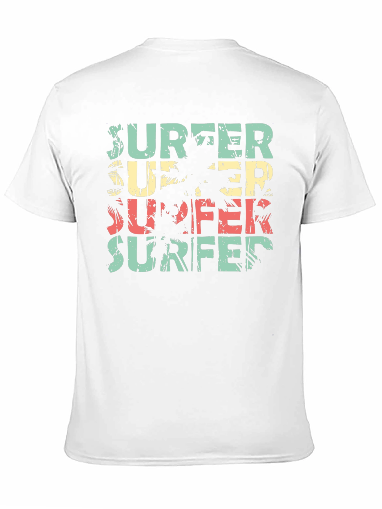 Retro Surfer T-Shirt Palm Tree Design