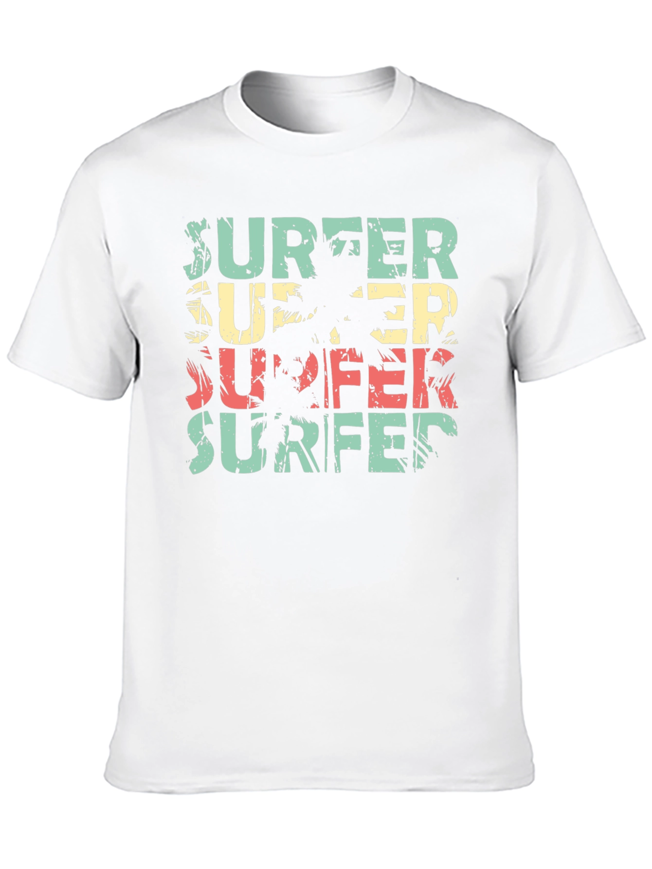 Retro Surfer T-Shirt Palm Tree Design