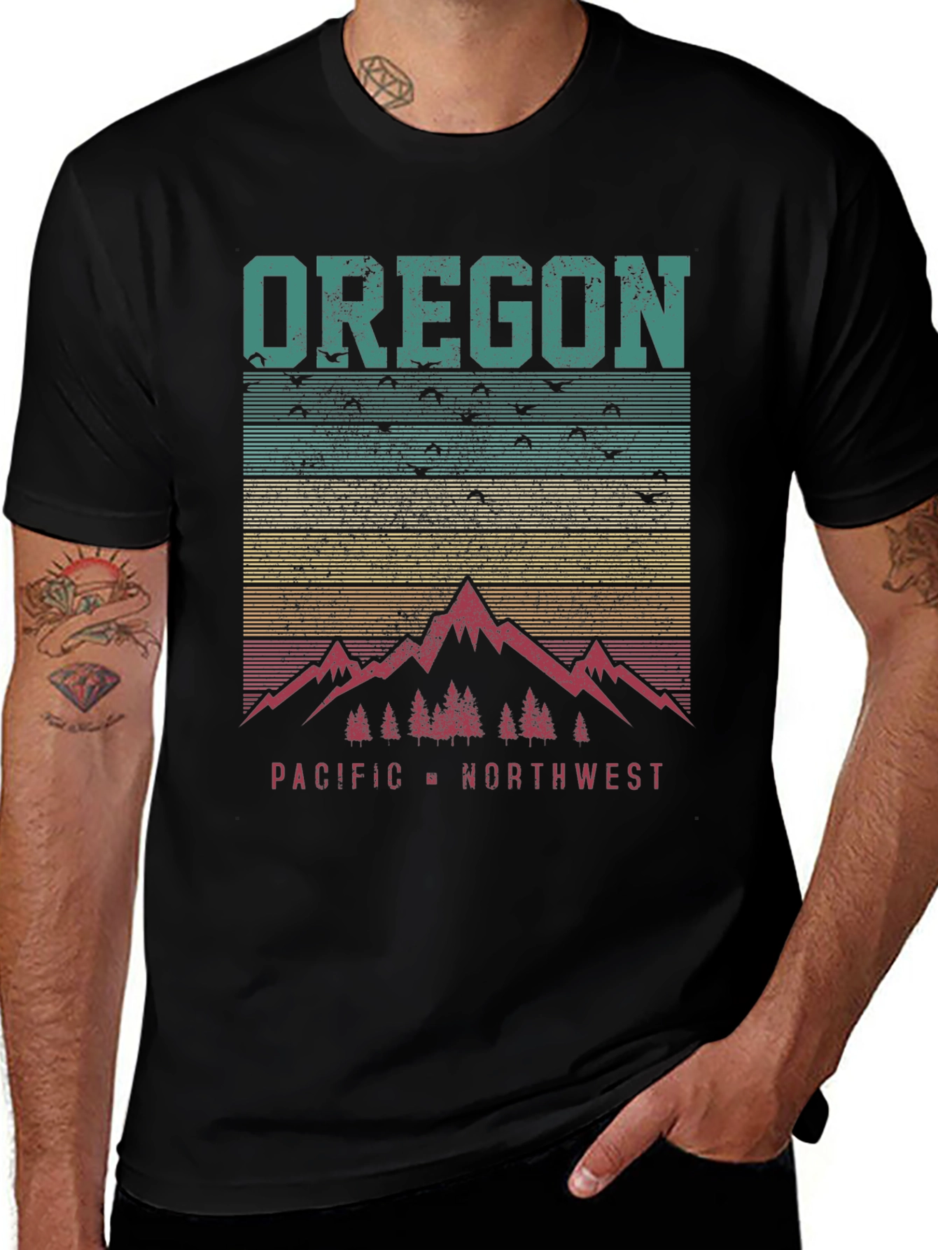 Oregon Pacific Northwest Graphic T-Shirt