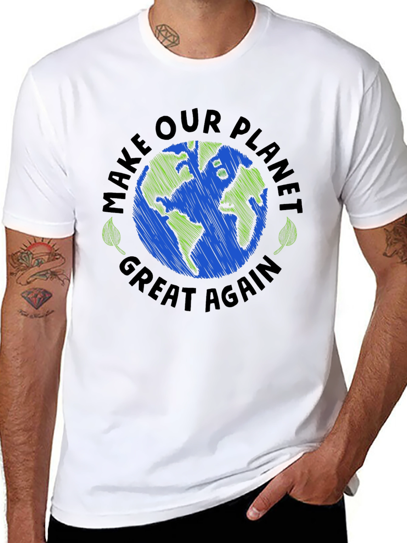 Eco-Friendly Make Our Planet Great Again Graphic Tee