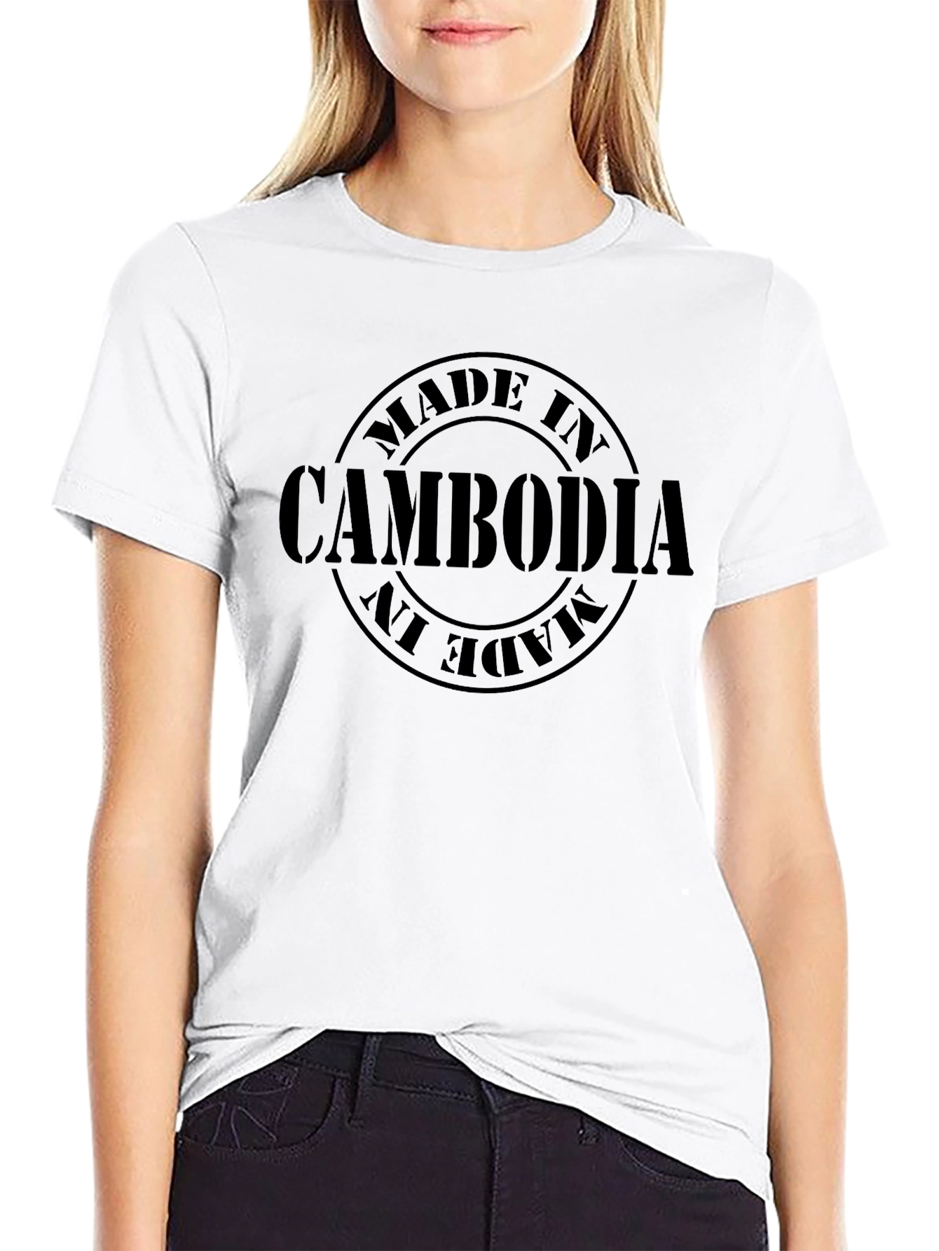 Made in Cambodia T-Shirt - Round Design