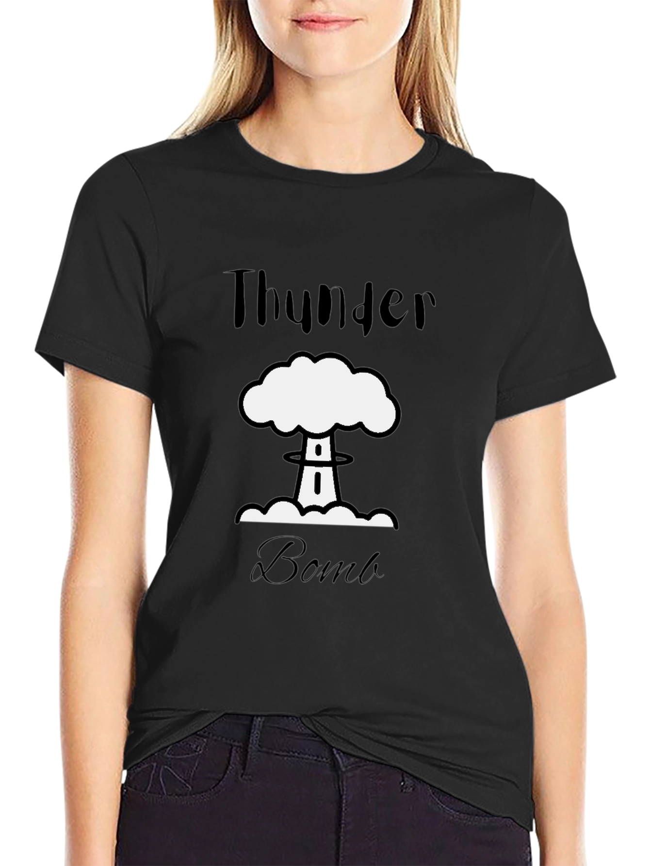 Thunder Bomb Graphic T-Shirt - Black