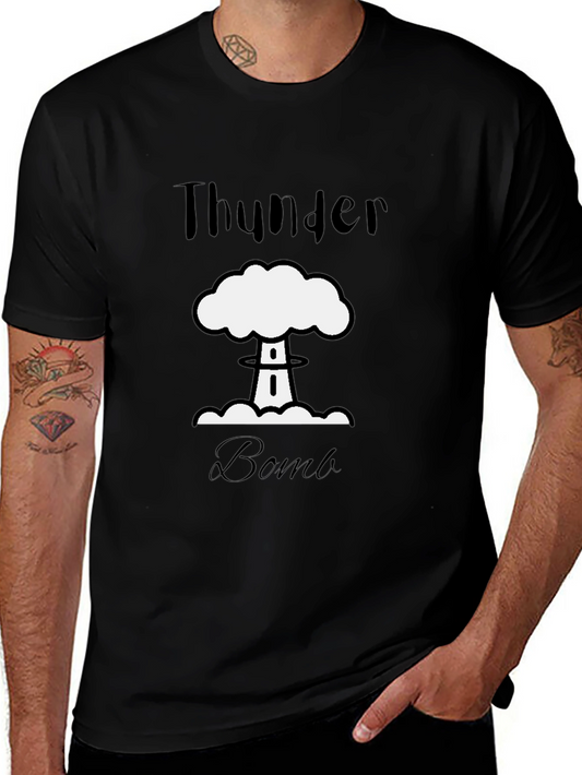 Thunder Bomb Graphic T-Shirt - Black