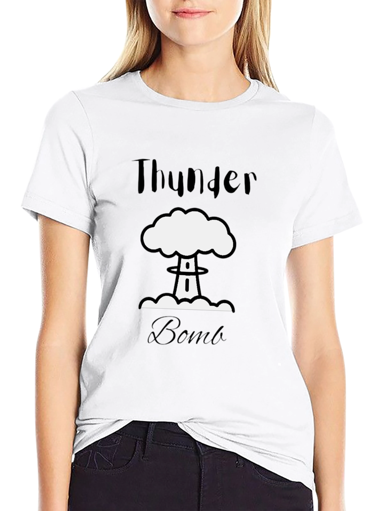 Thunder Bomb Graphic T-Shirt - Black
