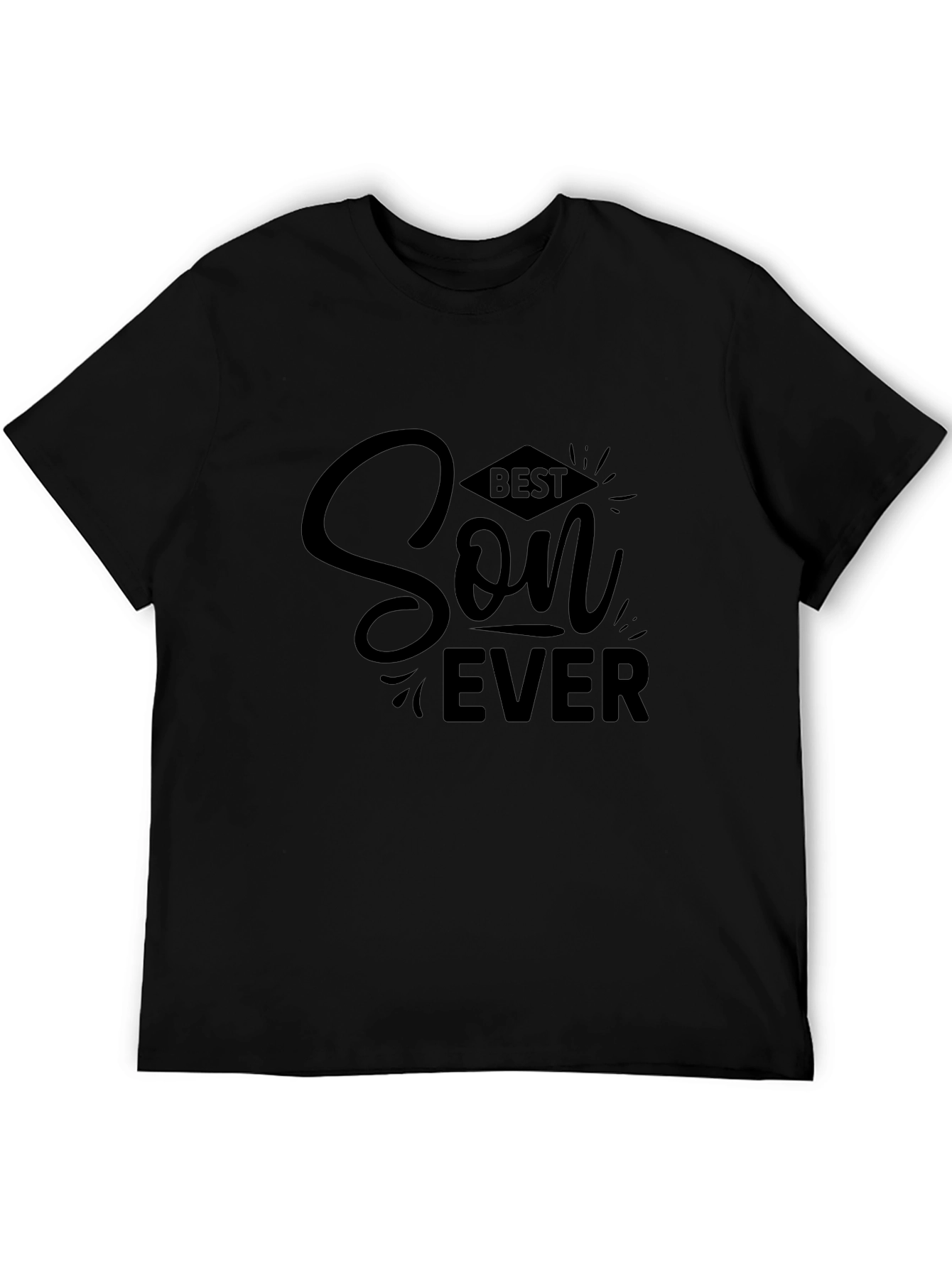 Best Son Ever Black Graphic Tee