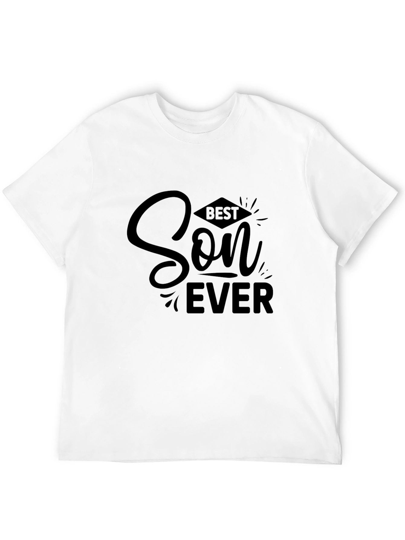 Best Son Ever Black Graphic Tee