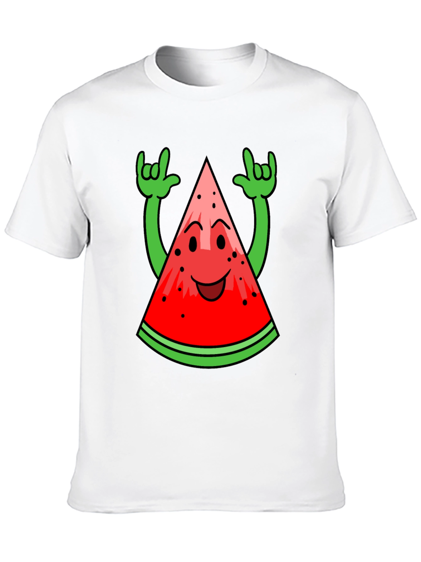 Funny Watermelon Rock On T-Shirt