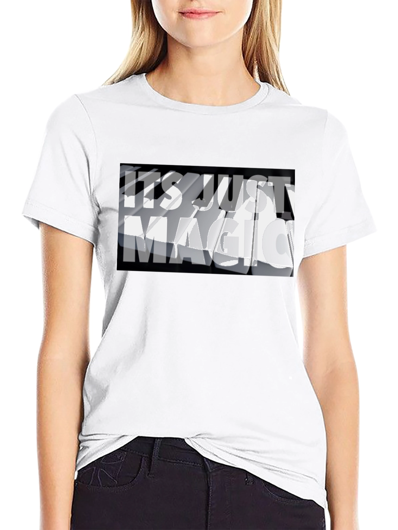 Its Just Magic Graphic Tee - Black