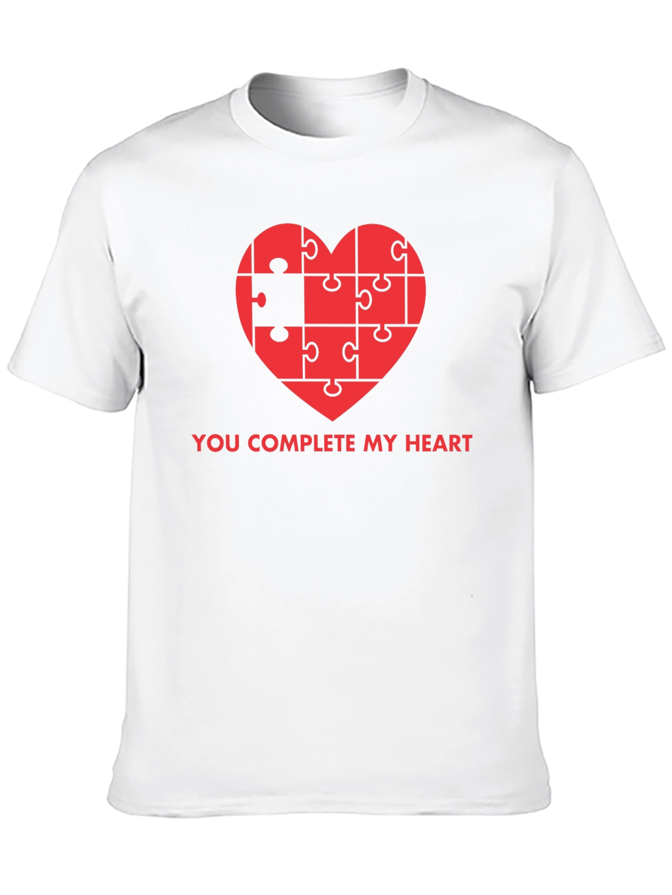 You Complete My Heart Puzzle Piece T-Shirt