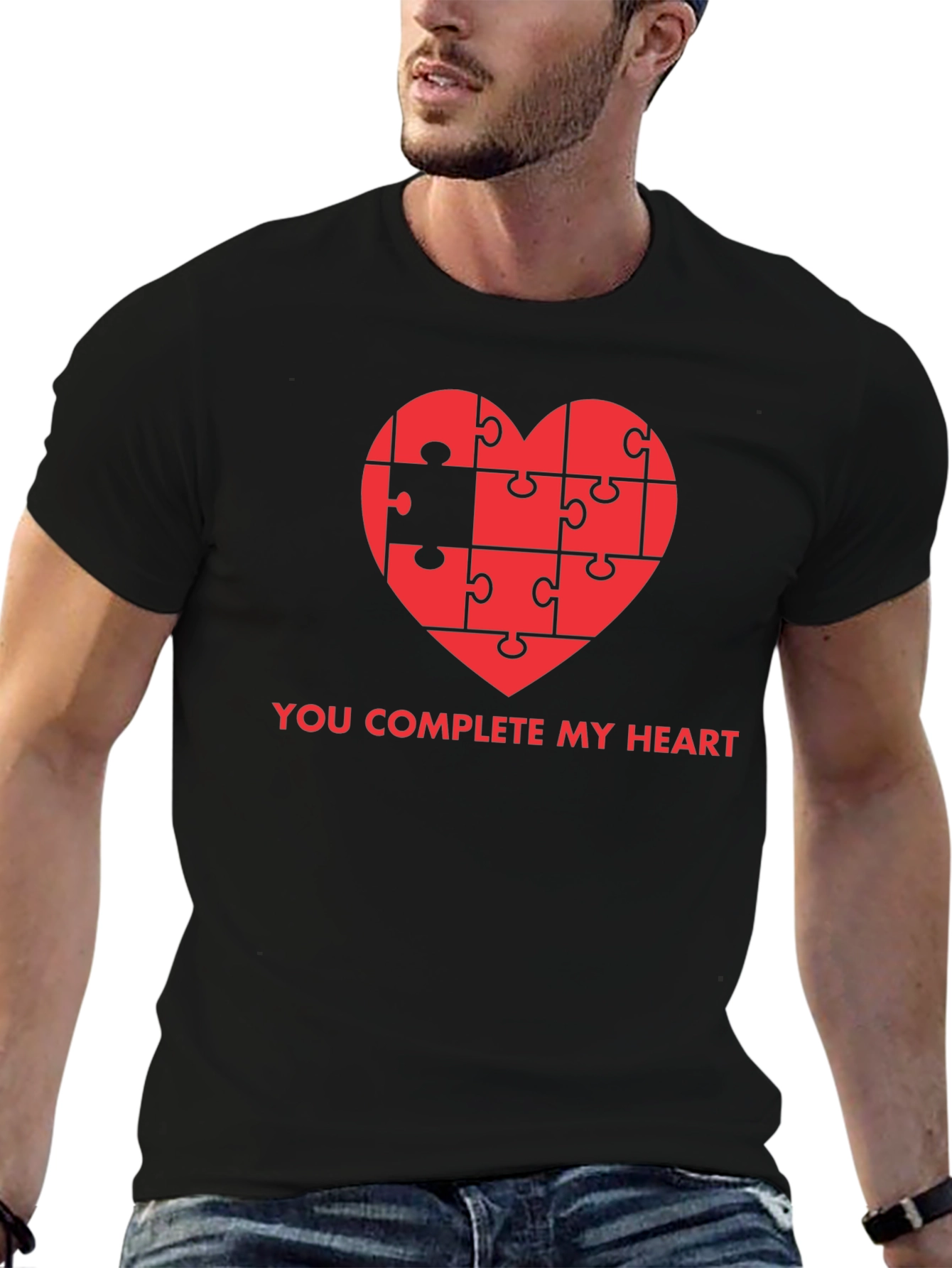 You Complete My Heart Puzzle Piece T-Shirt