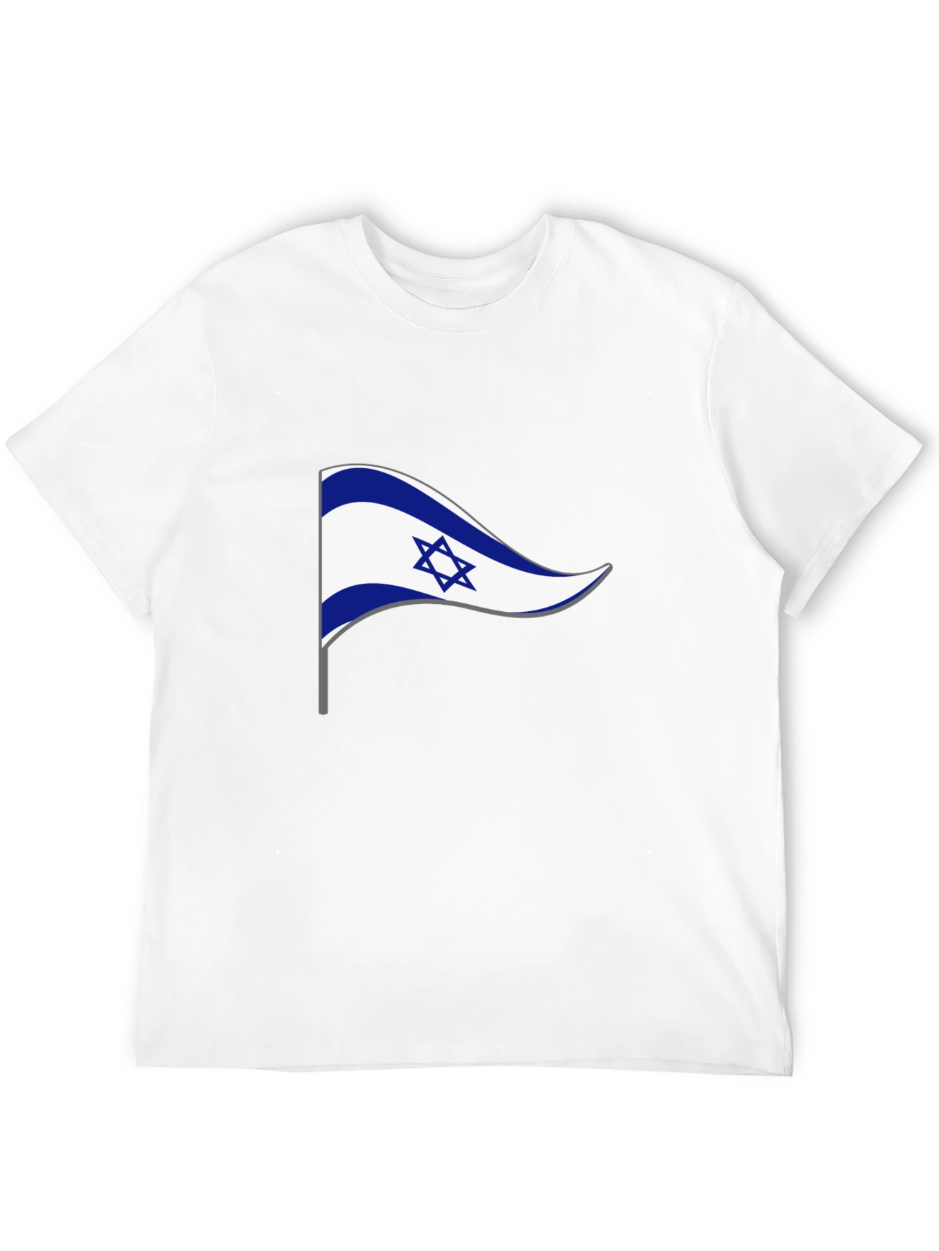 Israel Flag Pennant Graphic T-Shirt - Black