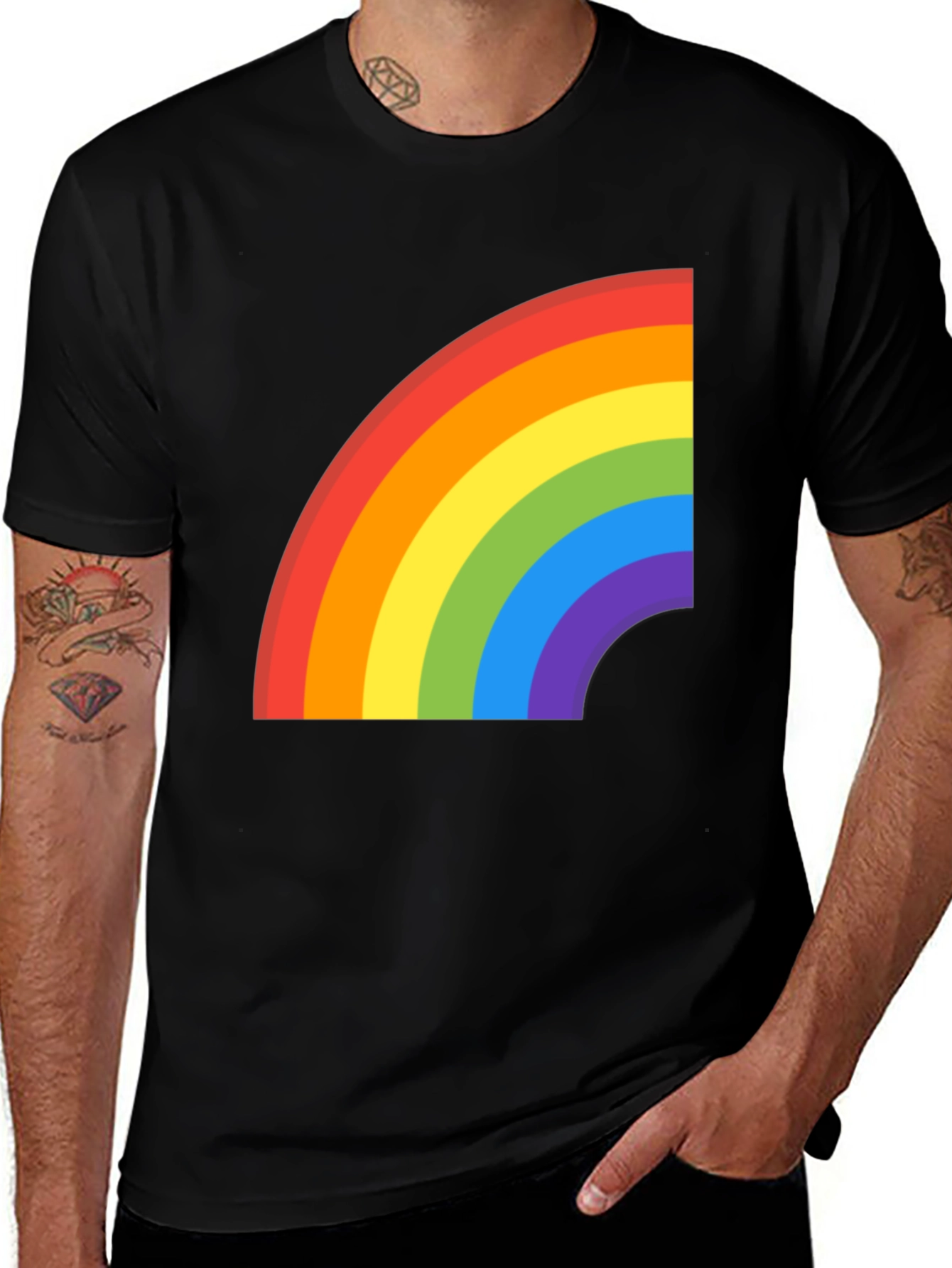 Rainbow Graphic Tee - Pride T-Shirt